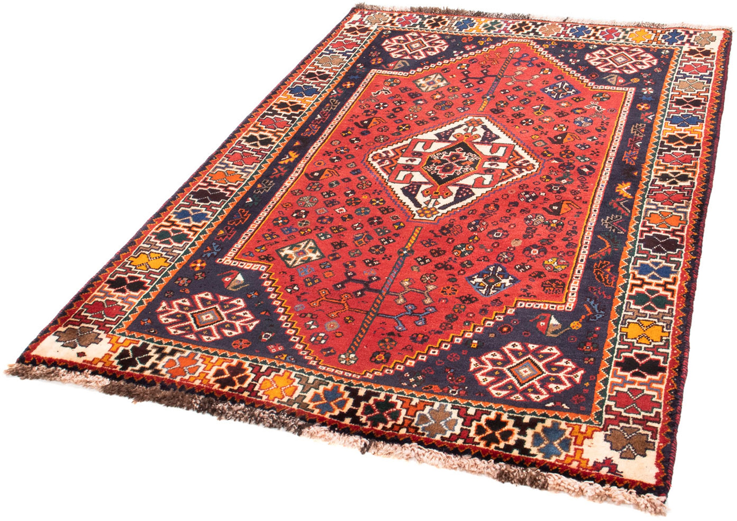 Image of morgenland Orientteppich »Perser - Nomadic - 171 x 118 cm - dunkelrot«, rechteckig, 10 mm Höhe, Wohnzimmer, Handgeknüpft, Einzelstück mit Zertifikat bei Ackermann Versand Schweiz