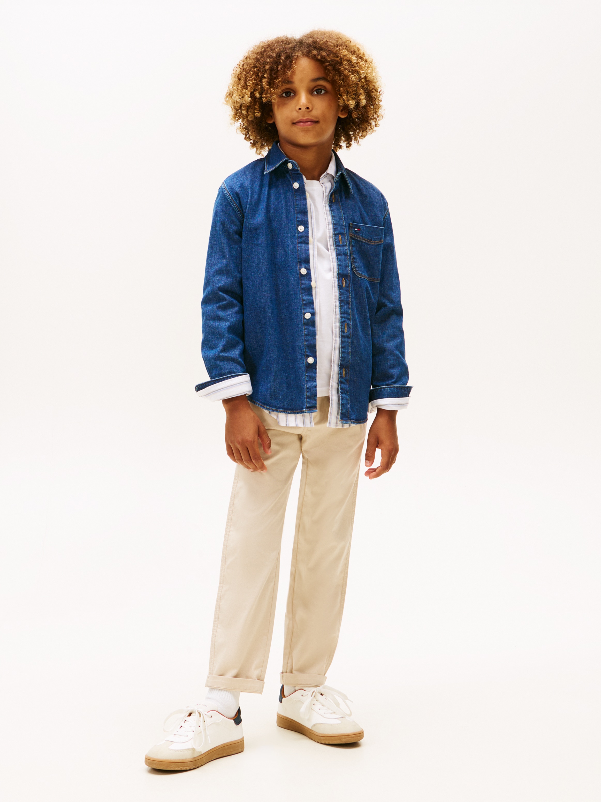 Tommy Hilfiger Chemise en jean »RELAXED DENIM SHIRT« Regular fit, für Kinder bis 16 Jahre