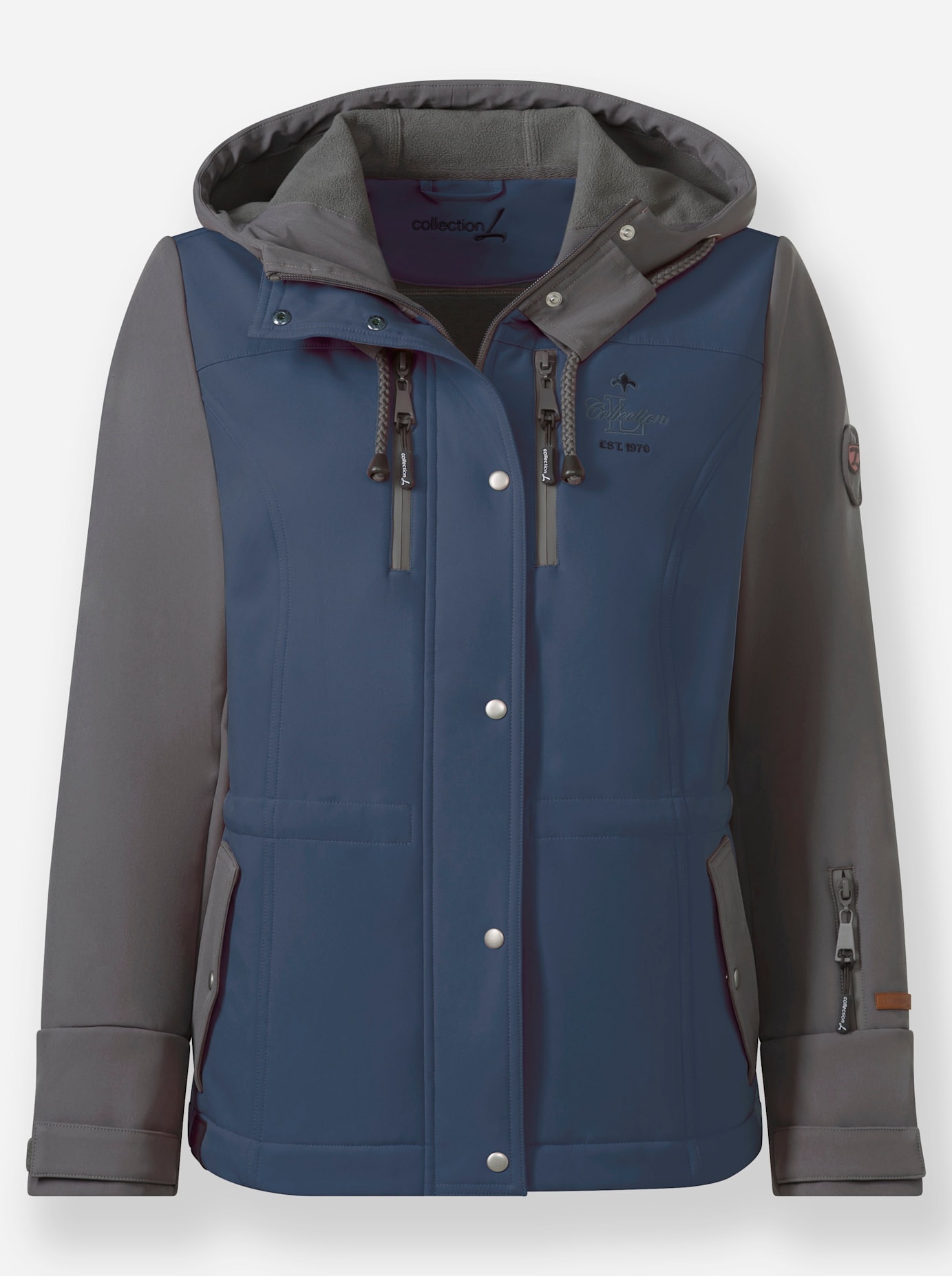 Casual Looks Softshelljacke mit Kapuze