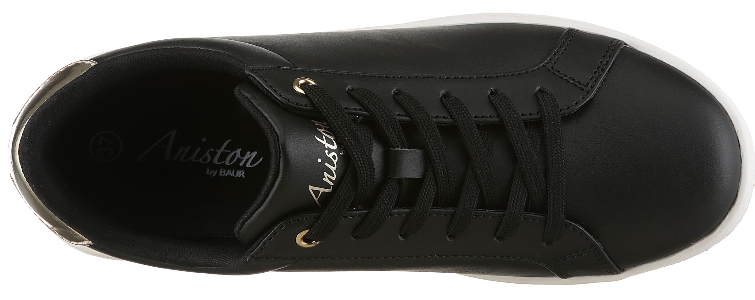 Aniston SHOES Sneakers  Schnürschuh, Freizeitschuh mit Metallic-Akzent - NEUE KOLLEKTION