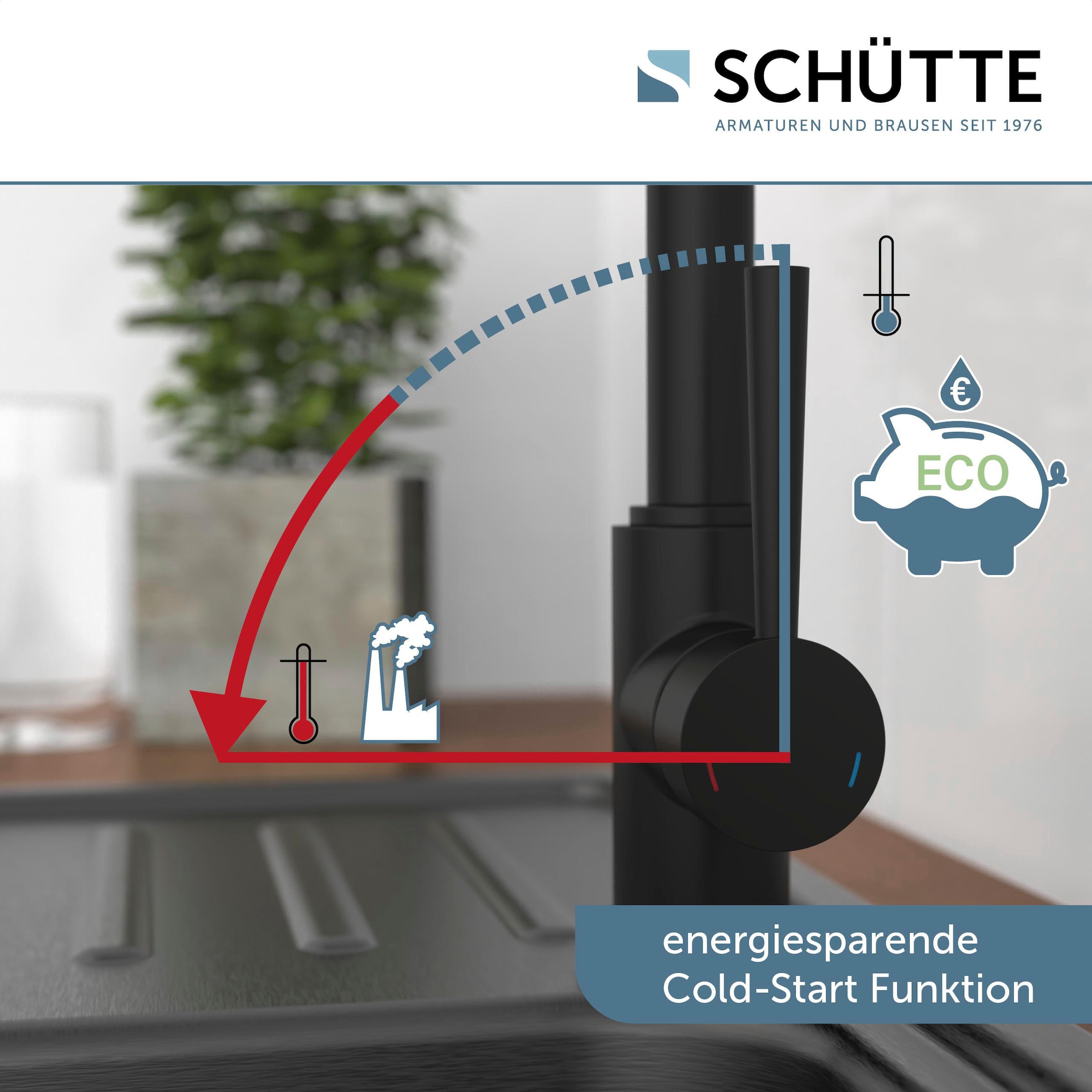 Schütte Spültischarmatur »Cornwall«, Niederdruck, 360° schwenkbarer Wasserhahn, Mischbatterie