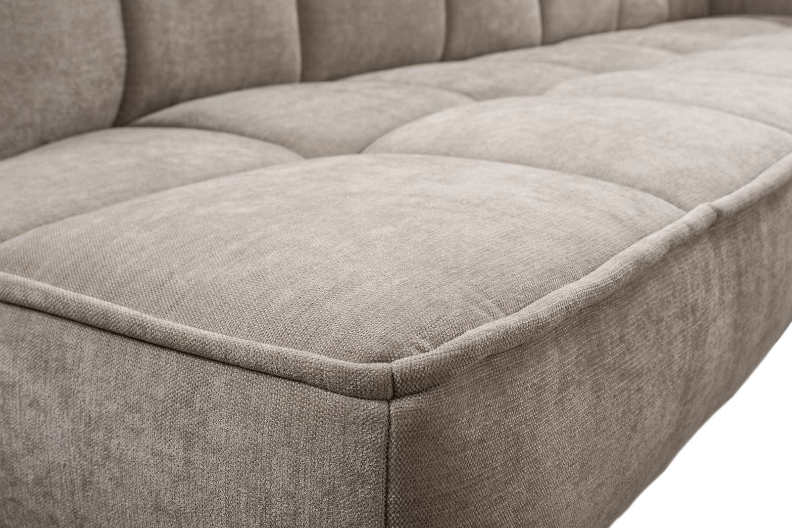 exxpo - sofa fashion Eckbank »Latte« moderne Sitz- und Rückensteppung, bequem und elegant, hoher Holzfuss