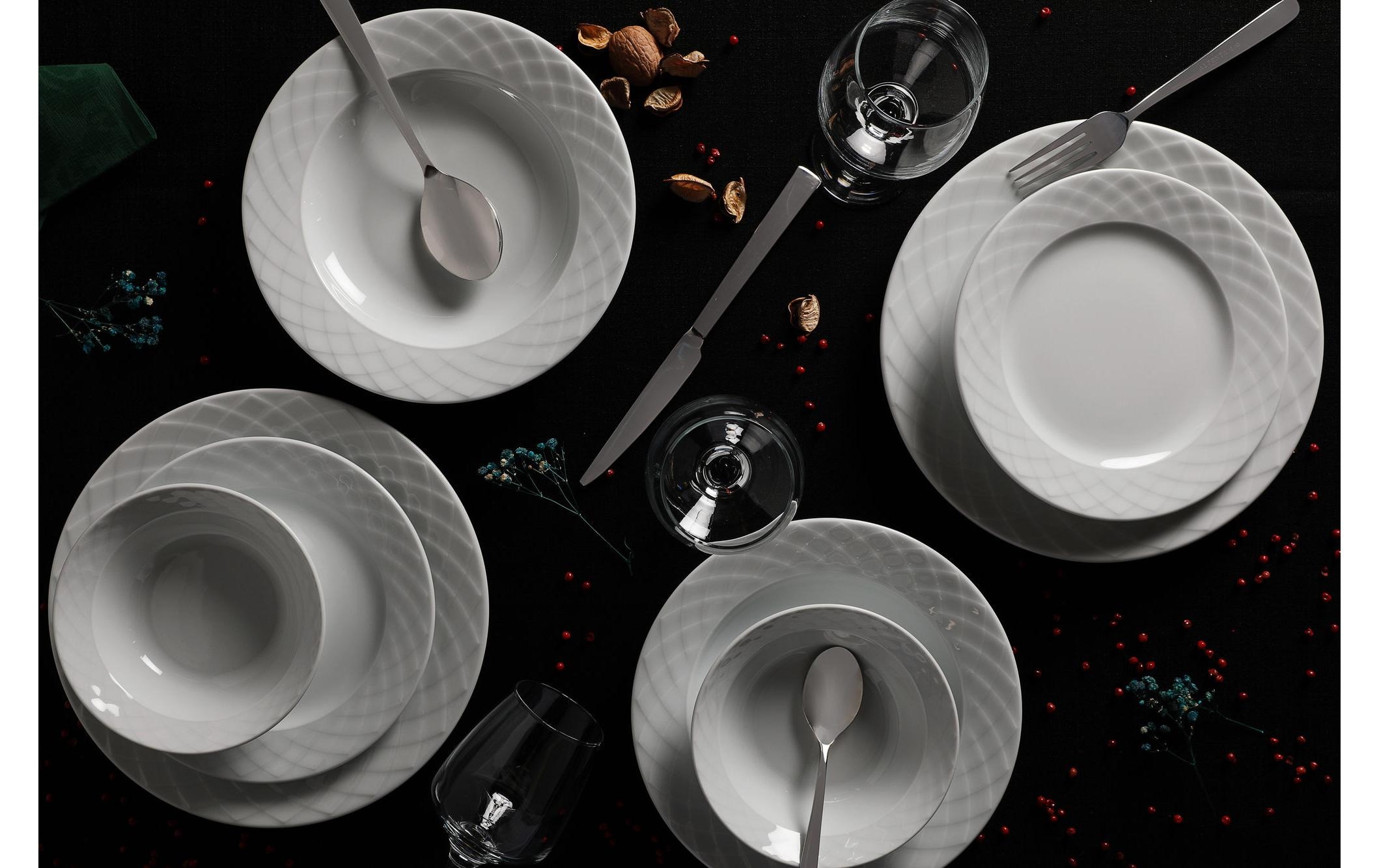   Set de vaisselle »Hermia 24 Stück« Elegantes Porzellan-Kombiservice für 6 Personen