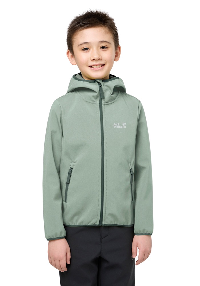 Jack Wolfskin Softshelljacke »FOURWINDS JACKET KIDS« mit Kapuze