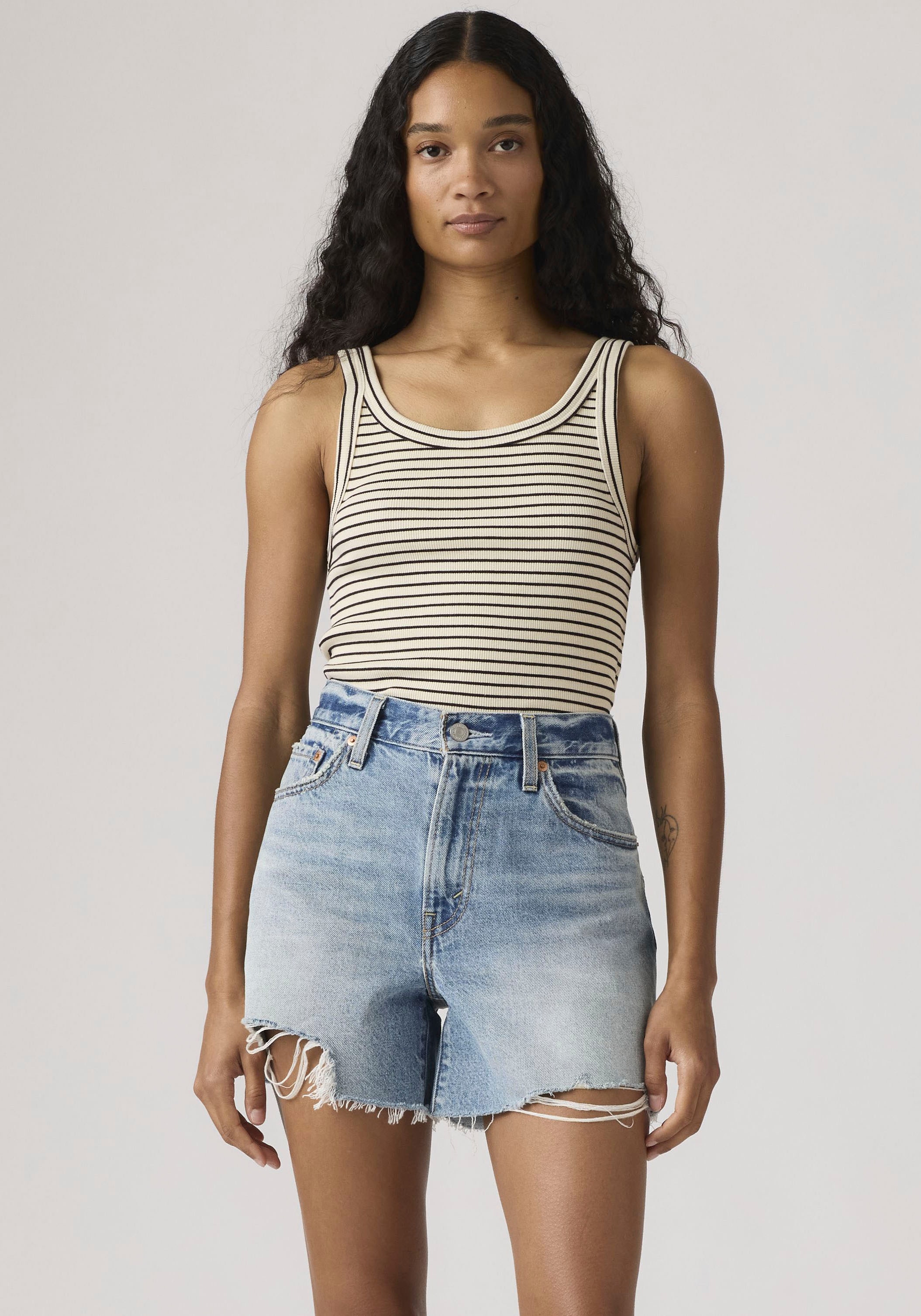 Image of Levis Ripptanktop "ESSENTIAL RIBBED TANK" mit eckigem Ausschnitt