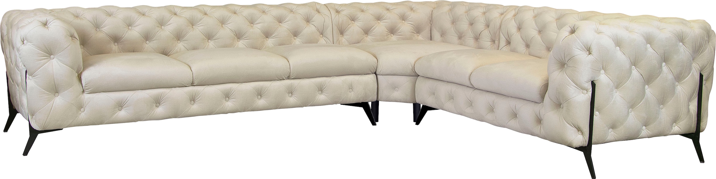 Chesterfield-Sofa »Amaury L-Form«, grosses Ecksofa, Chesterfield-Optik, Breite 323 cm,...