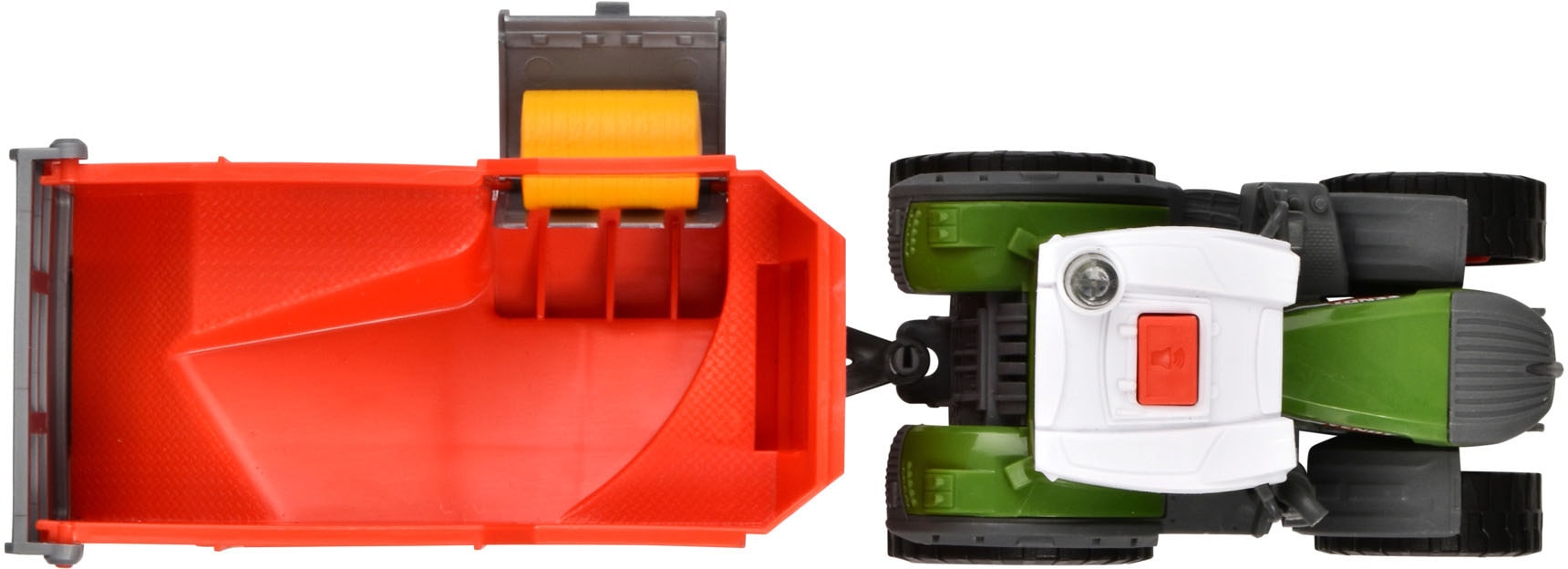 Dickie Toys Spielzeug-Traktor »Fendt mit Anhänger«, mit Licht, Sound und weiteren Funktionen; inklusive Heuballen
