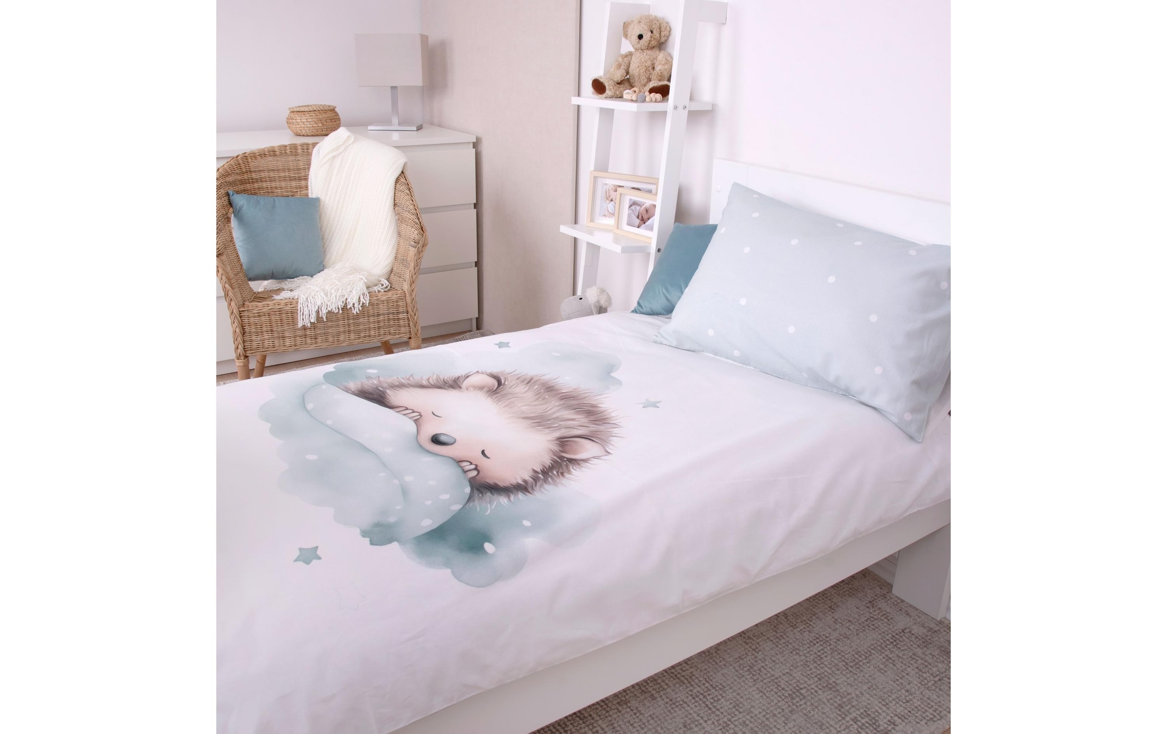 Herding Kinderbettwäsche »Kleiner Igel, 40/60+100/135 cm«