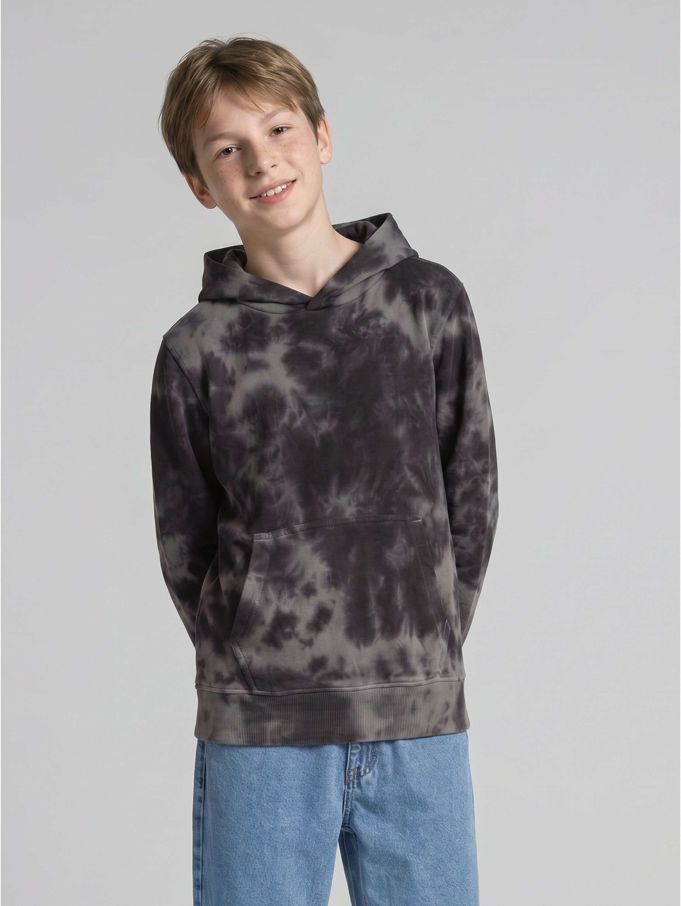 Image of TOM TAILOR Kapuzensweatshirt, mit Batik-Muster, für Boys