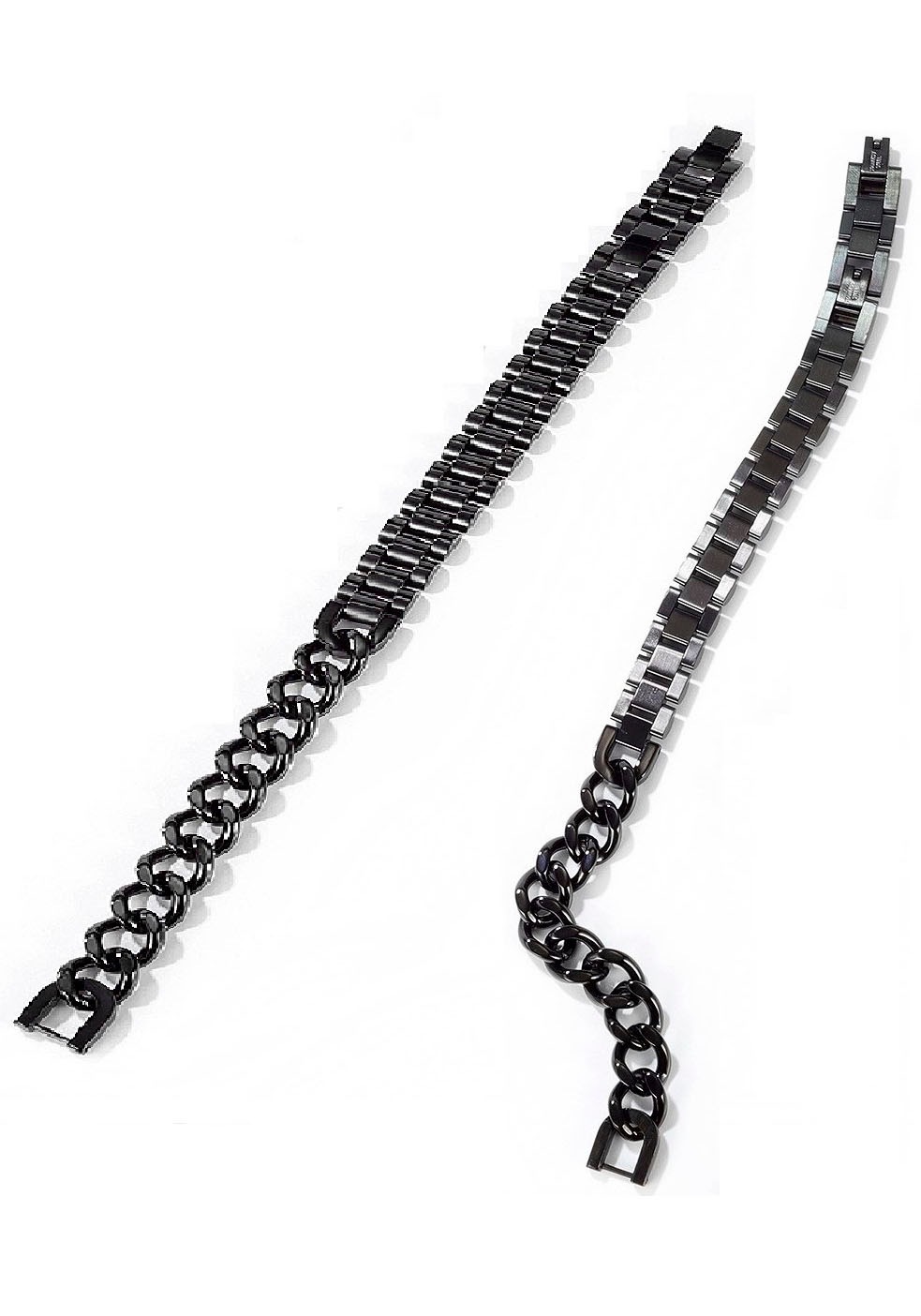 Firetti Edelstahlarmband "Schmuck Geschenk Armband Panzerkette kombiniert, verstellbar"