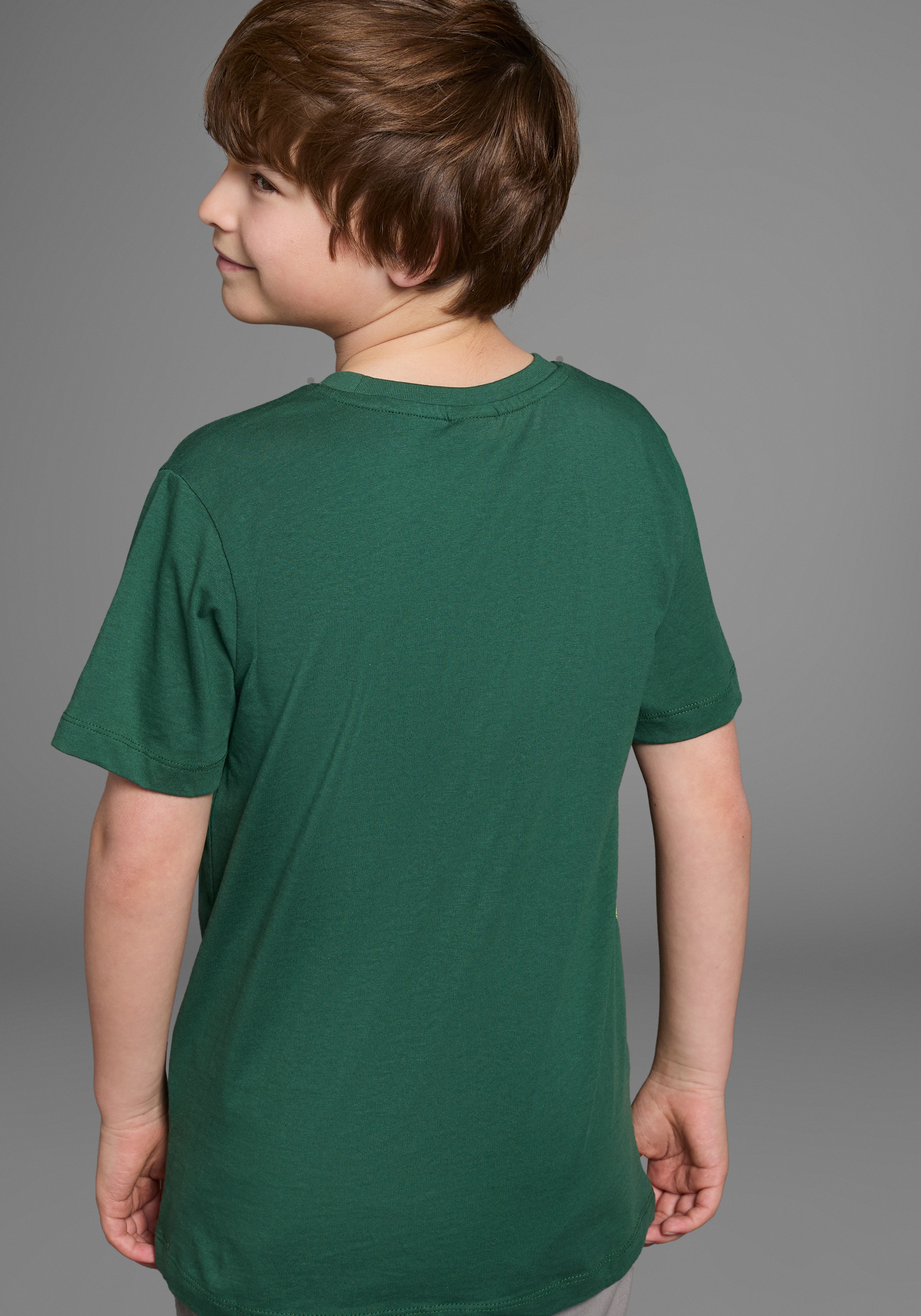 KIDSWORLD T-Shirt »GECKO«, Kurzarm, Basic-Passform, bedruckt, Rundhalsausschnitt