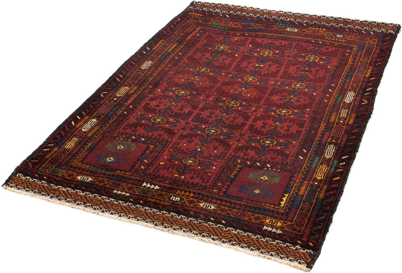 Image of morgenland Orientteppich »Belutsch - 136 x 90 cm - dunkelrot«, rechteckig, 8 mm Höhe, Wohnzimmer, Handgeknüpft, Einzelstück mit Zertifikat bei Ackermann Versand Schweiz