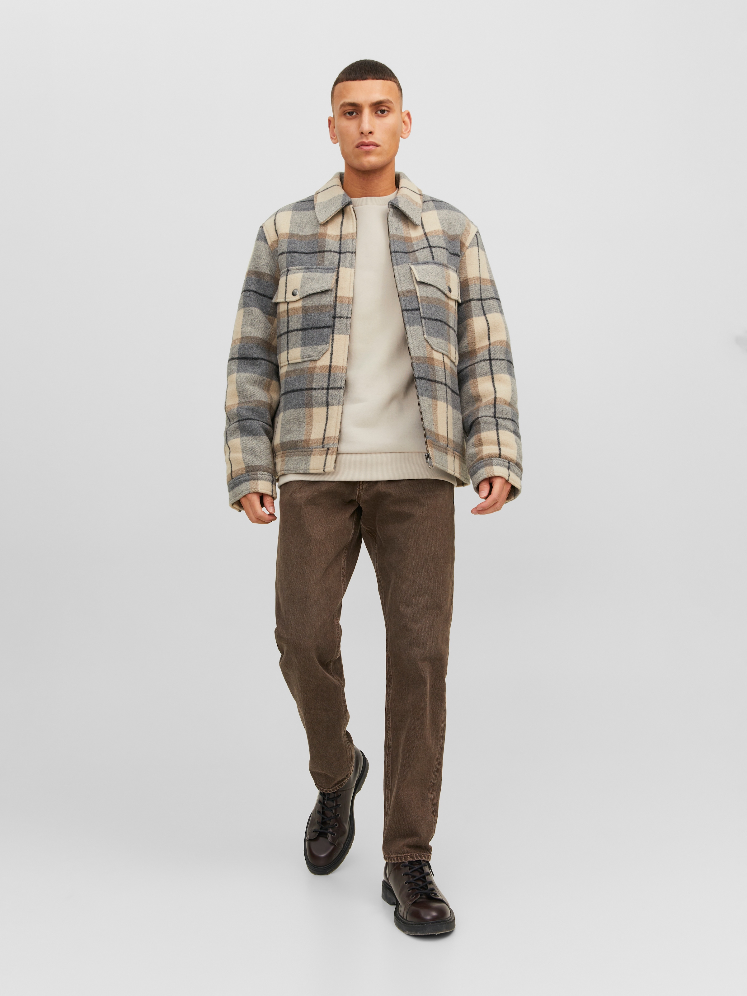 Jack & Jones Sweatshirt »JJEBRADLEY SWEAT CREW 2PK MP«, 2 Materialmix, relaxed fit
