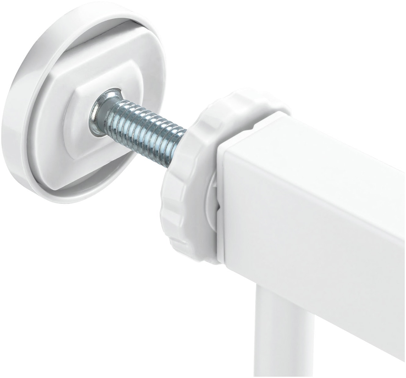 Hauck Türschutzgitter »Open N Stop 2, White« auch als Treppenschutzgitter verwendbar; 75-80 cm, erweiterbar