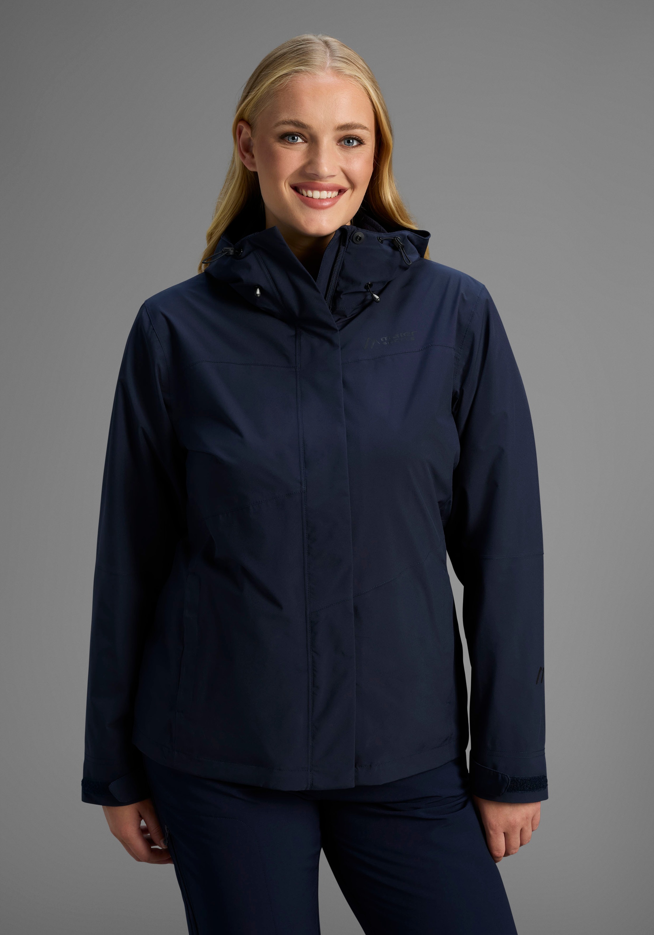Image of Maier Sports Doppeljacke "DA-DOPPELJACKE MTEX EL. METOR 3IN1 W" 2 Stk. tlg. Wasser- & Winddicht & Atmungsaktiv, Übergangsjacke