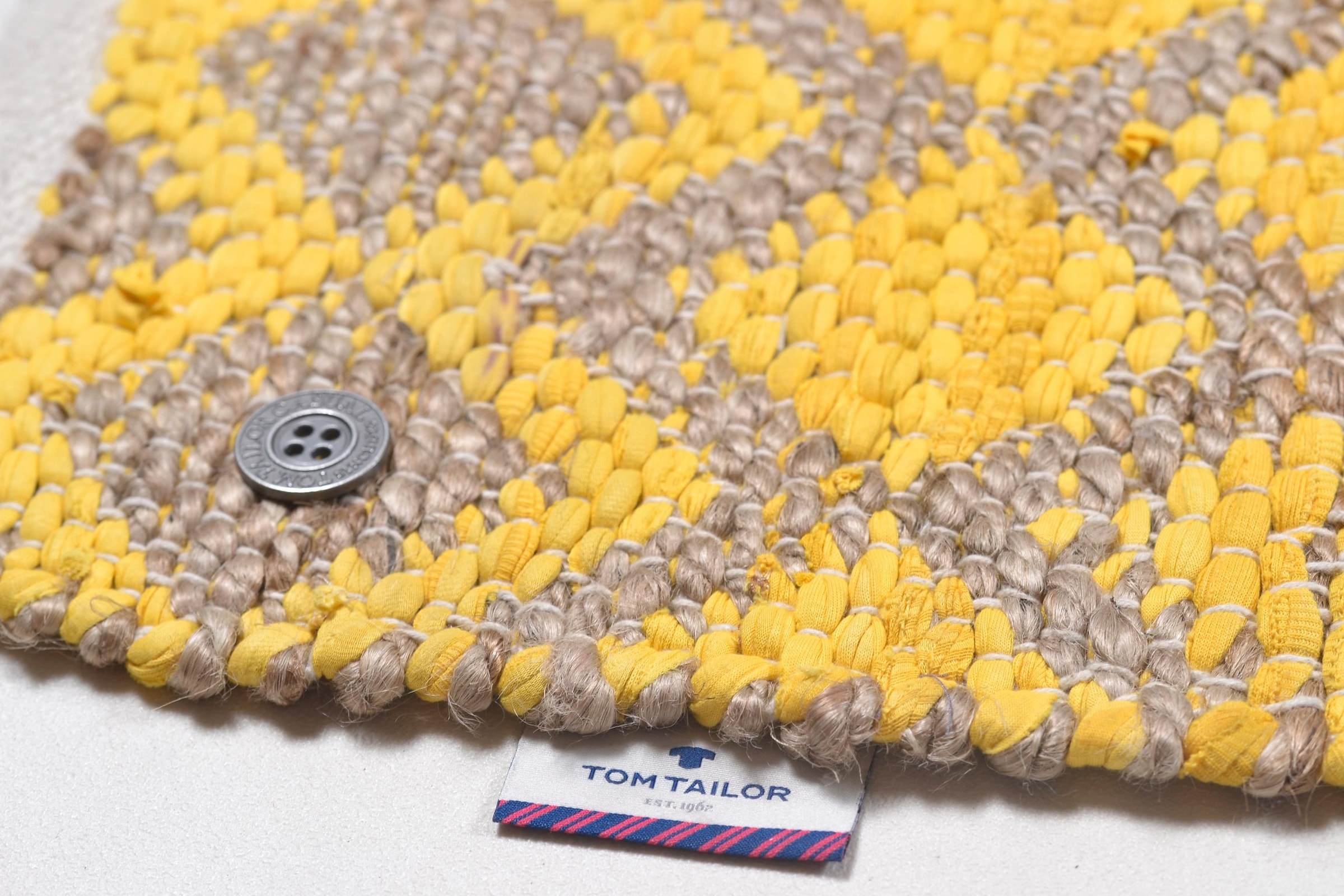 TOM TAILOR HOME Tapis »Geometric« Rectangulaire 7 mm Höhe Flachgewebe, handgewebt, Material: 60% Baumwolle, 40% Jute