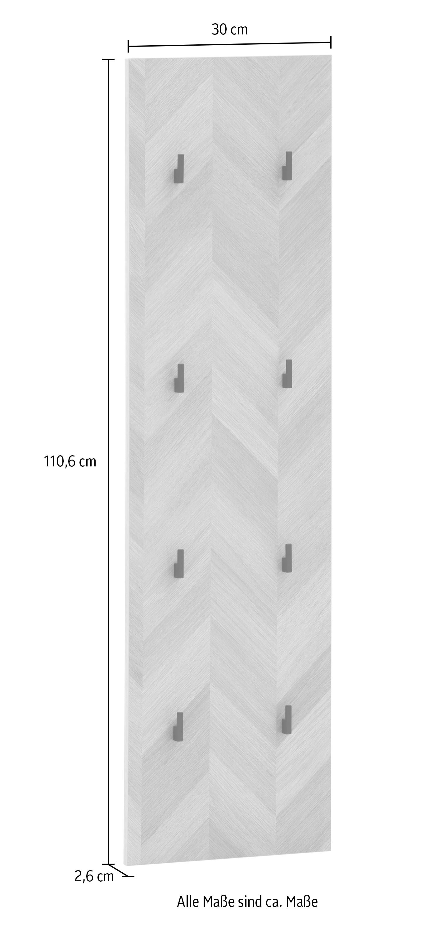 Schildmeyer Garderobenpaneel »Piazza, Breite 30 cm« 1 Stk. tlg. Made in Germany