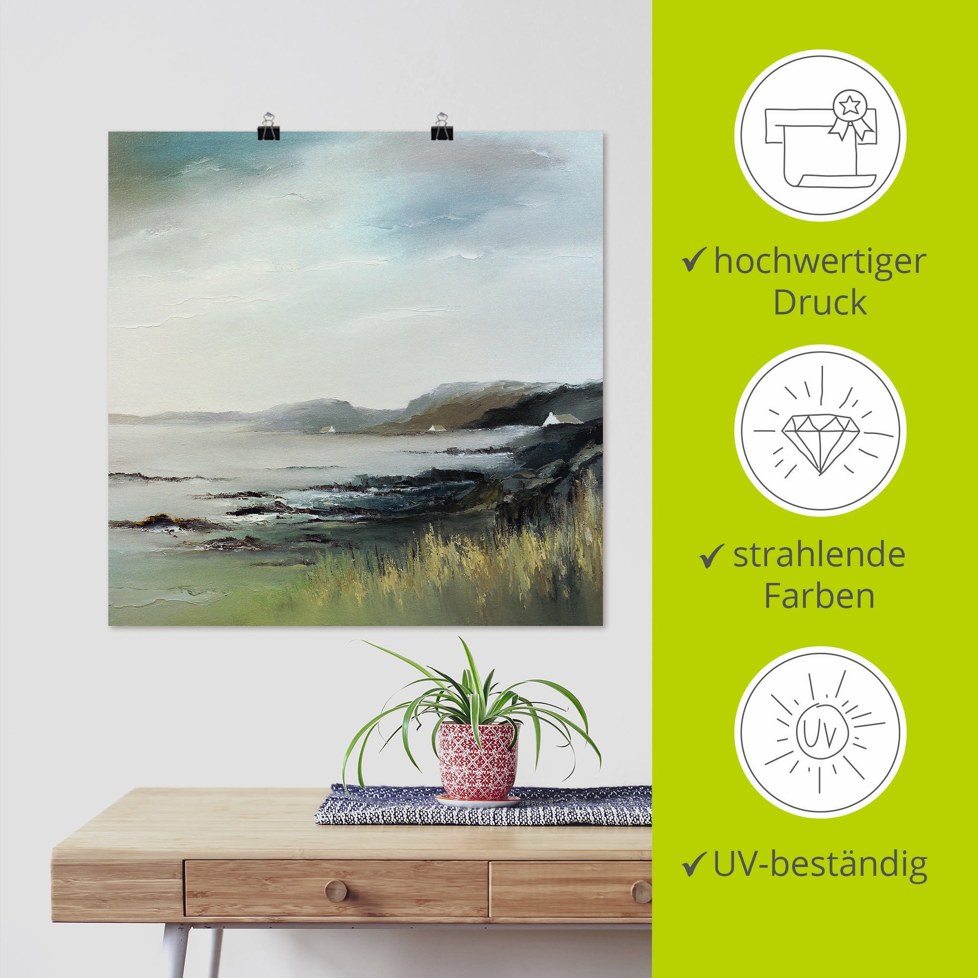 Artland Wandbild »See« Küste 1 Stk. tlg. als Leinwandbild, Poster in verschied. Grössen