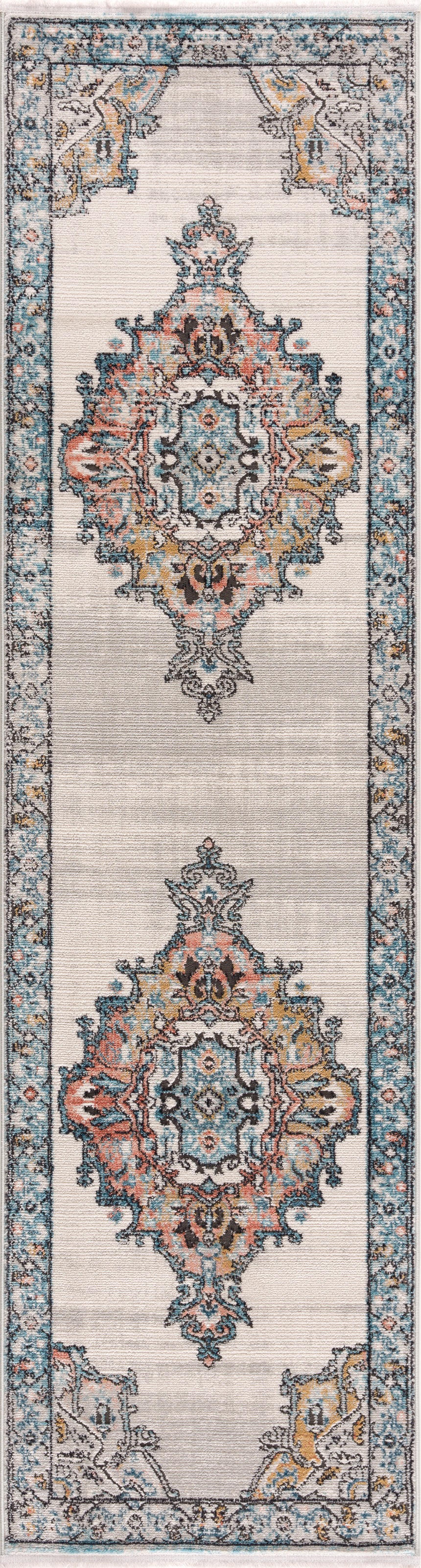 Image of Carpet City Läufer »Novel 8640«, rechteckig, 11 mm Höhe, Vintage-Teppich mit Fransen, Used-Look, Weich, Multicolor, ideal für Flur & Diele bei Ackermann Versand Schweiz