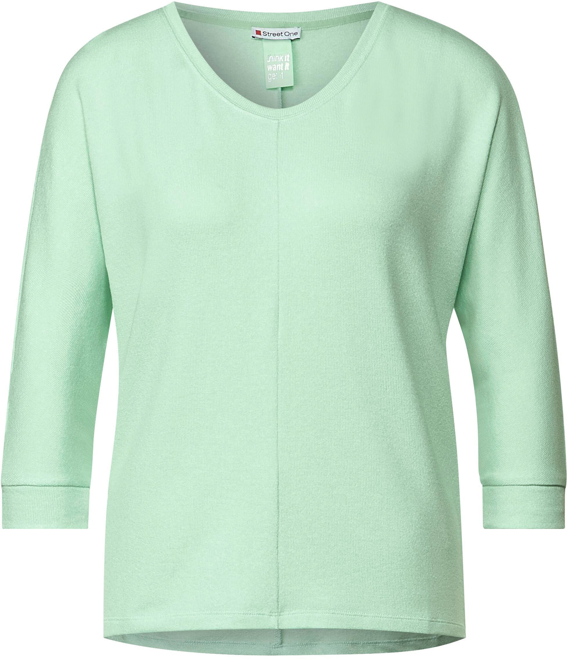 ONE ♕ »Style in Melange-Optik 3/4-Arm-Shirt kaufen versandkostenfrei Ellen«, STREET