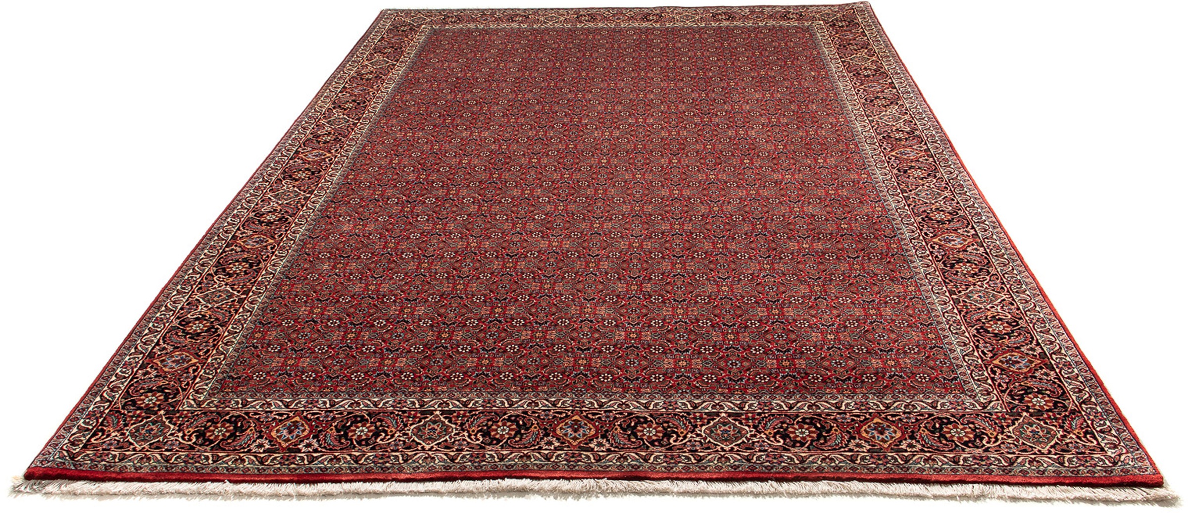 Image of morgenland Orientteppich »Perser - Bidjar - 298 x 205 cm - dunkelrot«, rechteckig, 15 mm Höhe, Wohnzimmer, Handgeknüpft, Einzelstück mit Zertifikat bei Ackermann Versand Schweiz