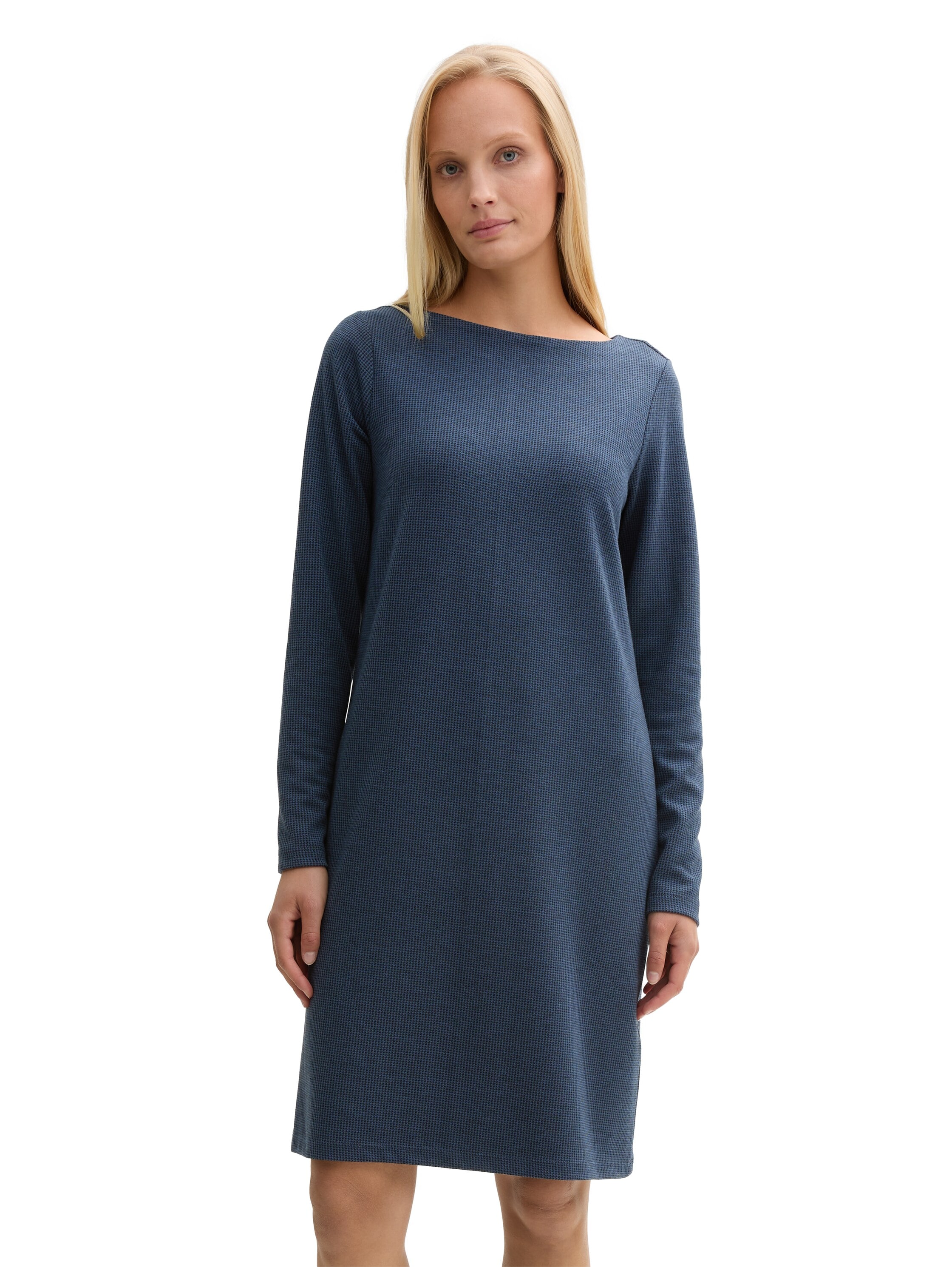 Image of TOM TAILOR Midikleid Ohne Taschen mit U-Boot-Ausschnitt