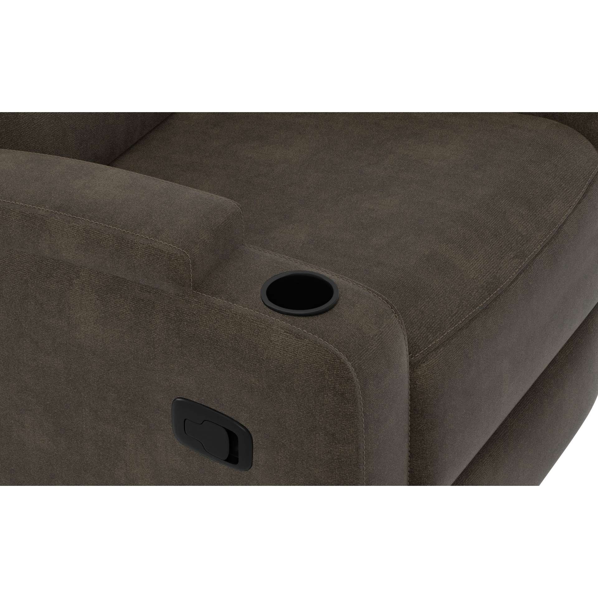 GOODproduct 3-places »NAPORI Microfaser, Multimediasofa, Kinosessel XXL« canapé cinéma avec 2 x fonction relaxation et porte-boissons