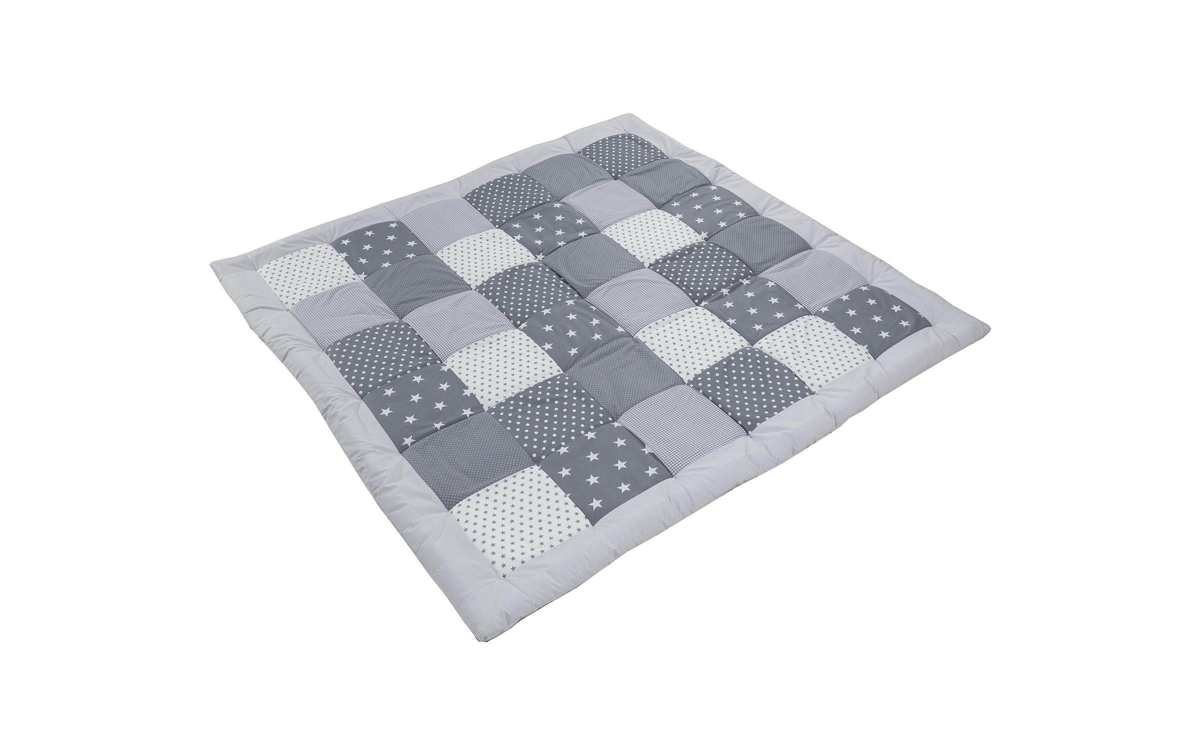 Krabbeldecke »Krabbeldecke Graue Sterne 140 x 140 cm«
