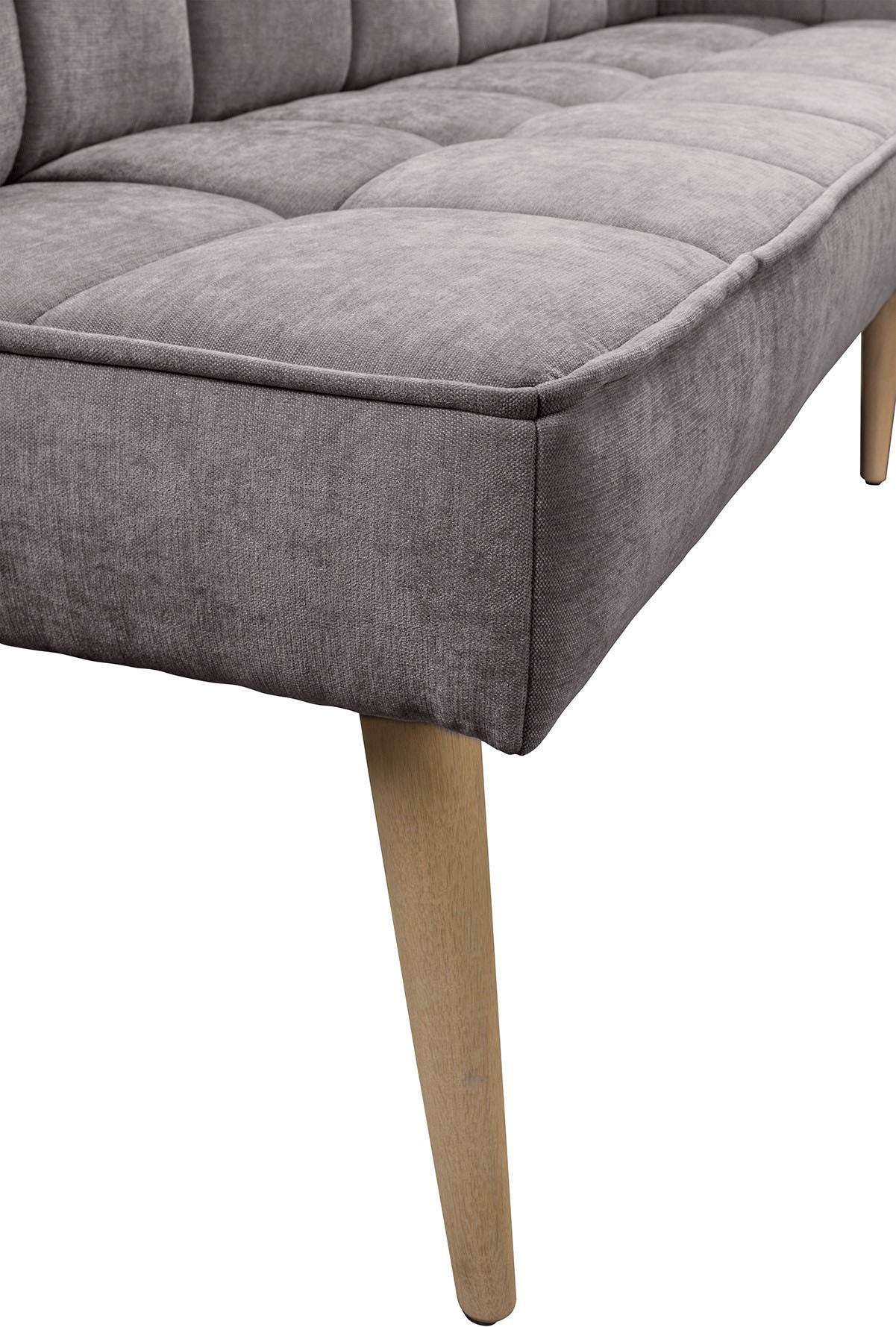 exxpo - sofa fashion Banc d'angle »Latte« moderne Sitz- und Rückensteppung, bequem und elegant, hoher Holzfuss