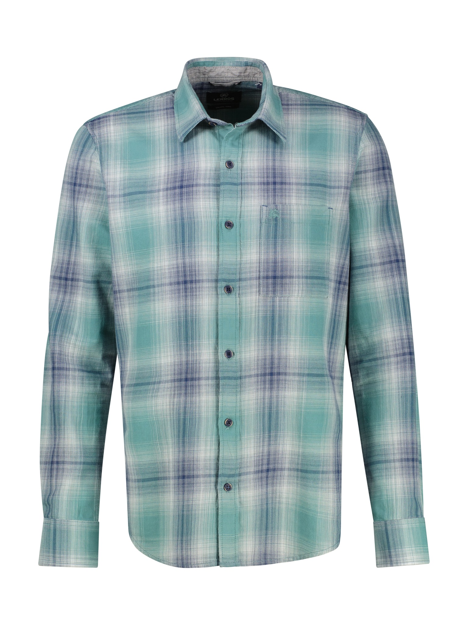 LERROS Chemise à manches longues mit Karo Muster