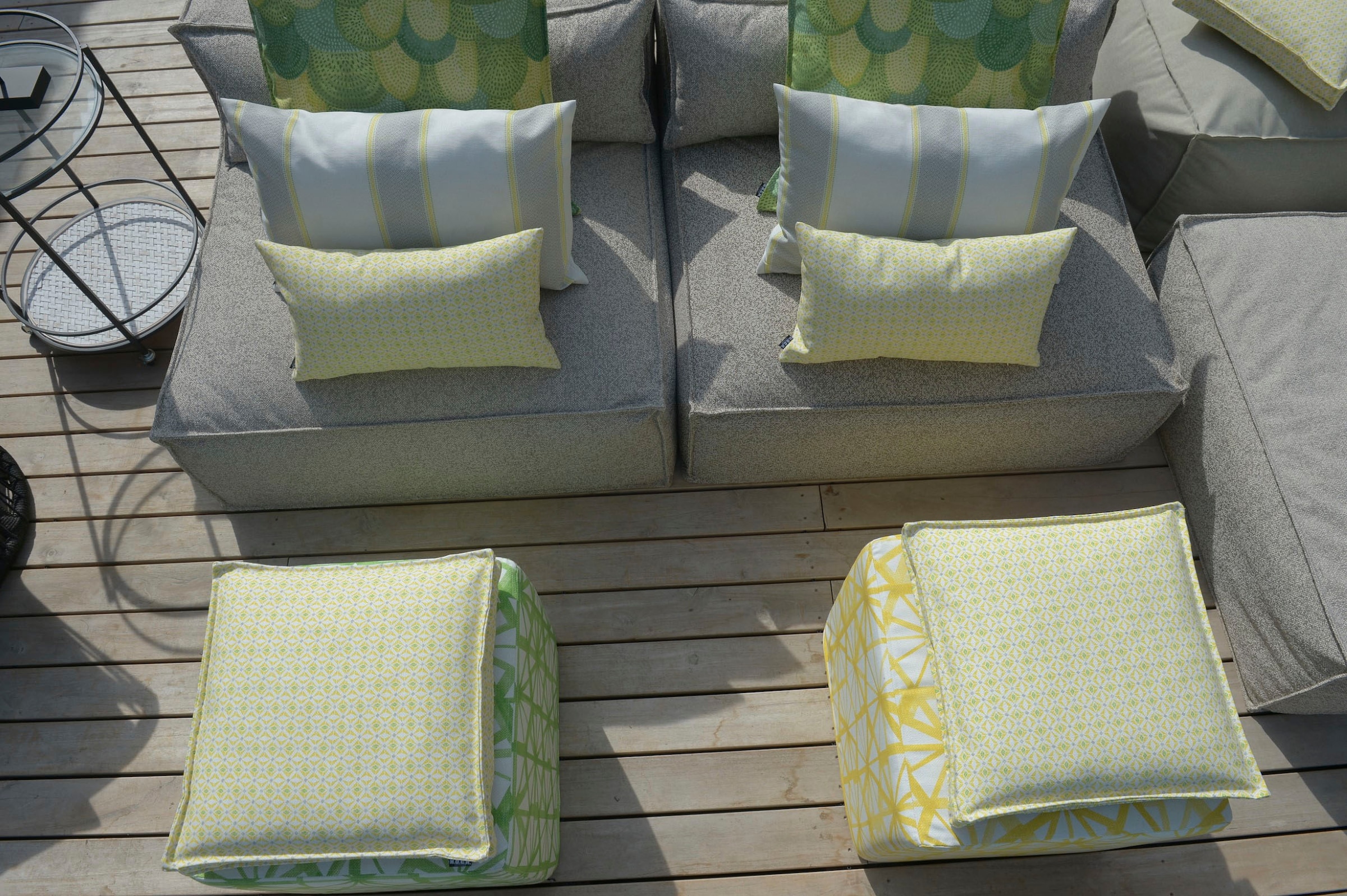 H.O.C.K. Coussin décoratif »Yuri« mit farbigen Mustermix, Kissenhülle mit Füllung, 1 Stück