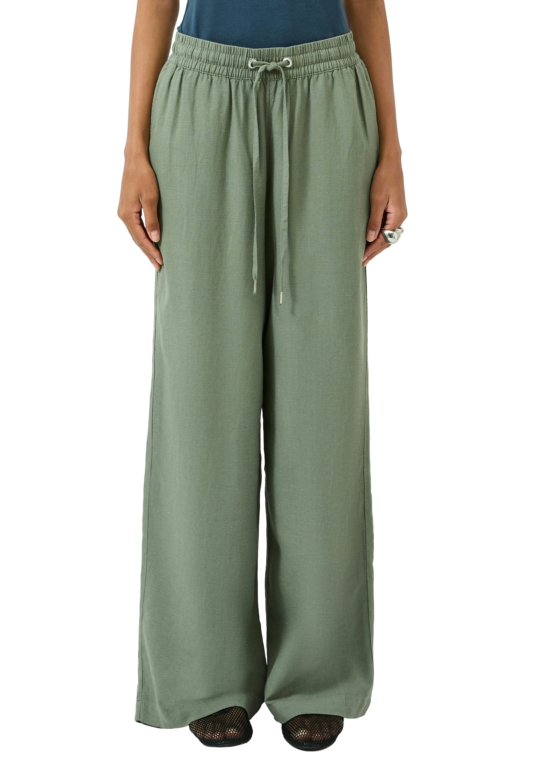 Image of QS Stoffhose mit elastischem Bund und Kordelzug