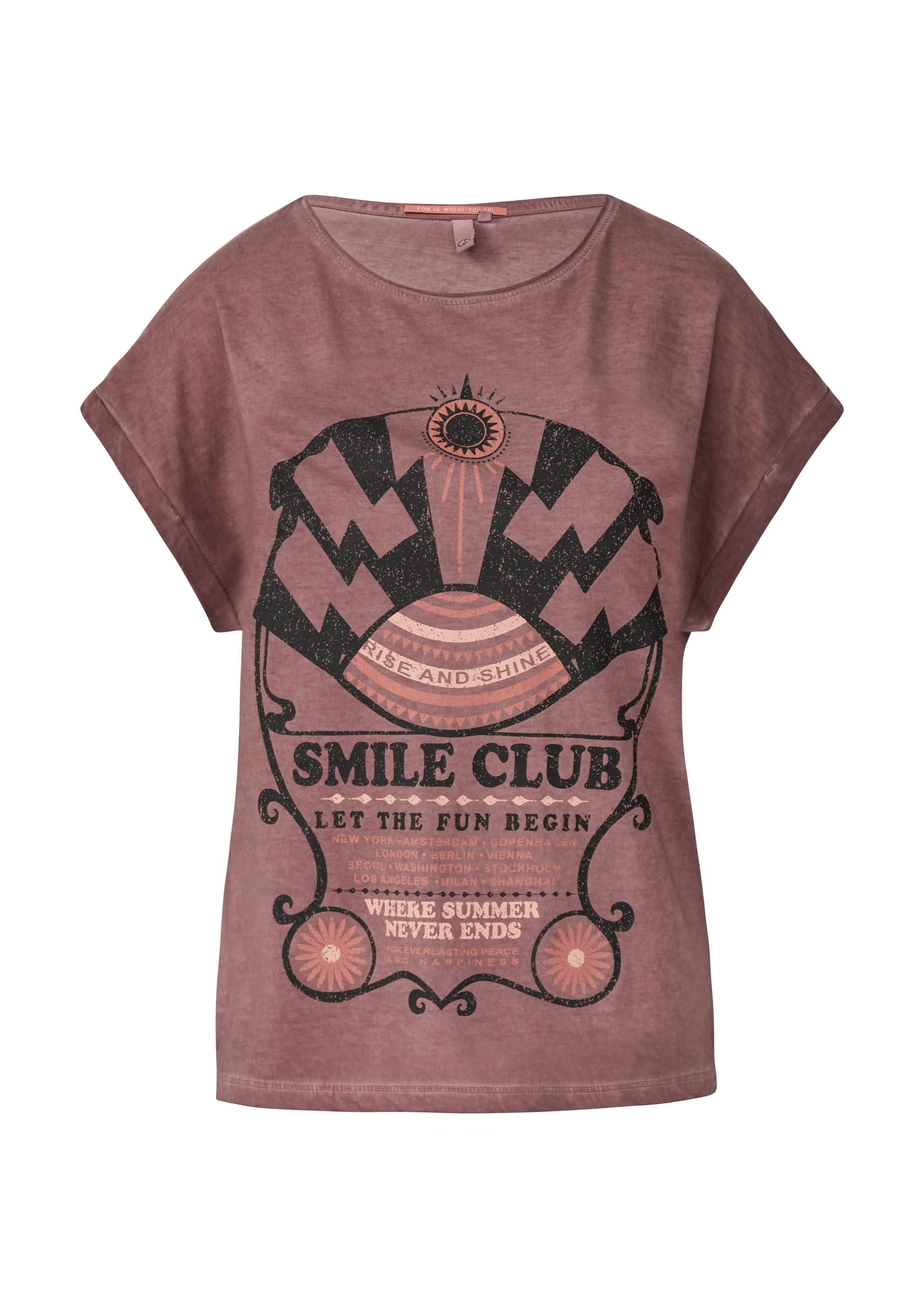 QS T-Shirt, mit Print