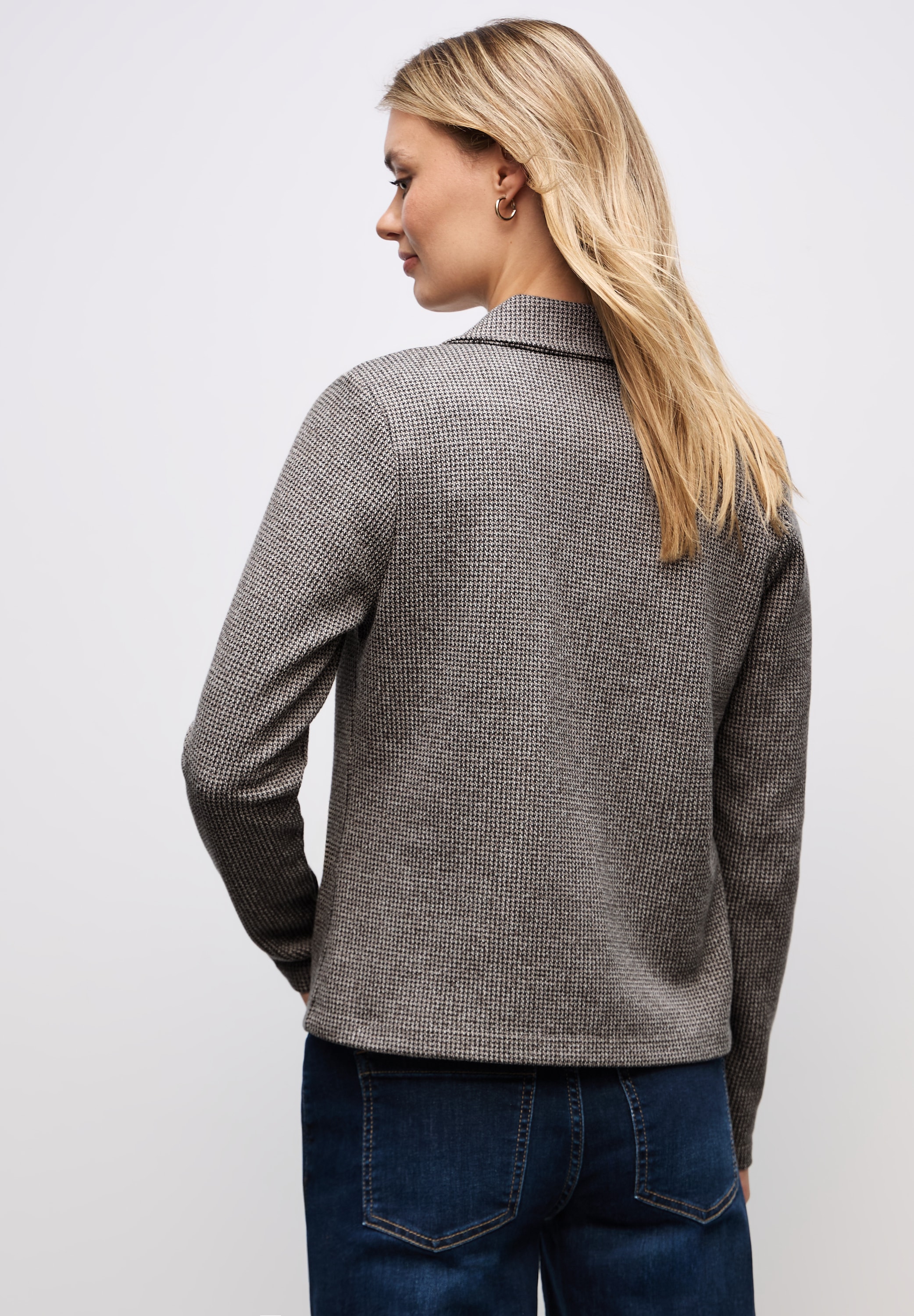 STREET ONE Veste blazer meliert, mit klassischem Reverskragen