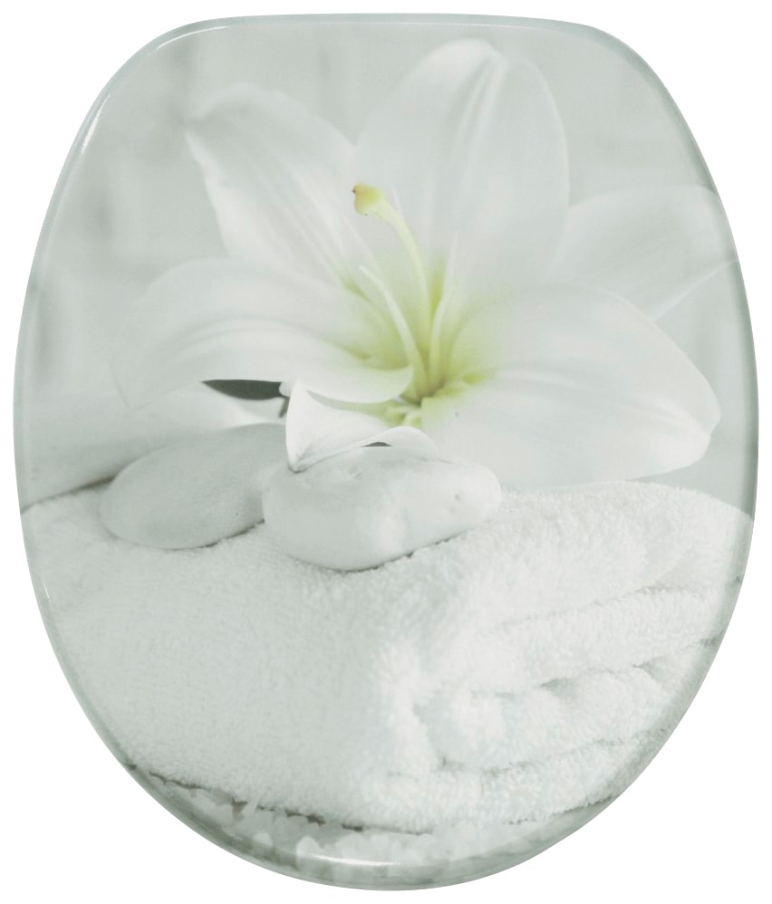 Sanilo Set d'accessoires de salle de bain »Good Feeling« WC-Sitz, Badteppich, Stöpsel, Seifenspender und WC-Bürste