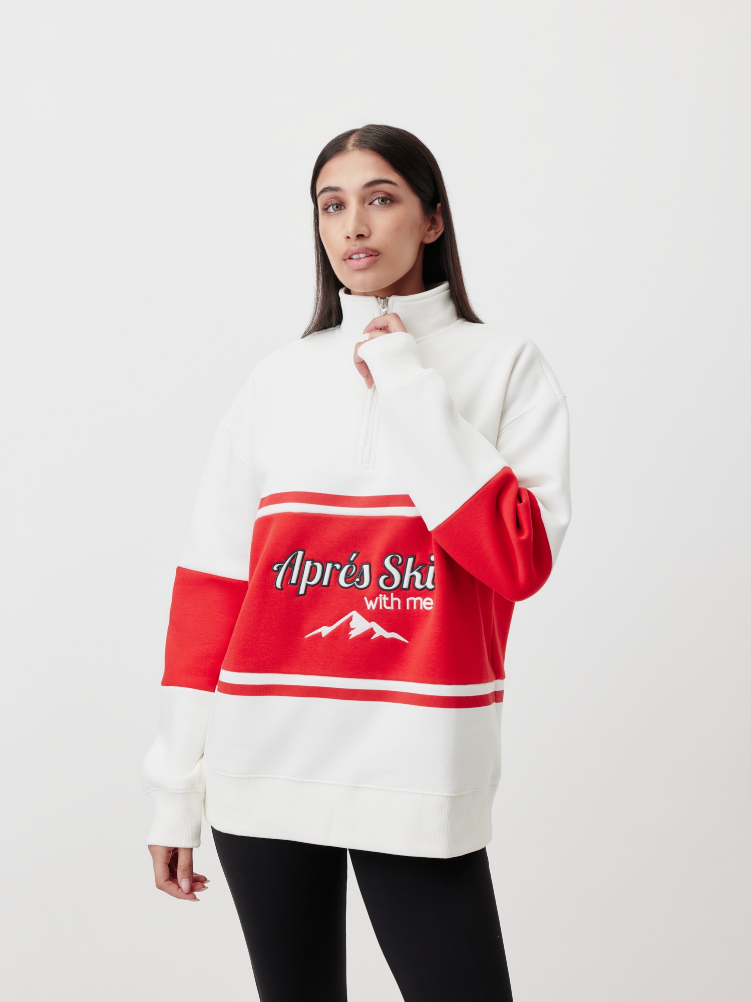 Image of LeGer Sweatshirt "Jenny, LeGer by Lena Gercke", Stehkragen mit Reissverschluss