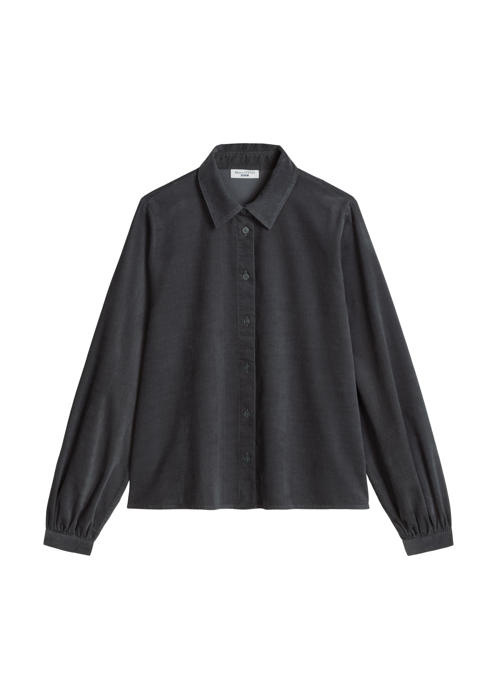 Marc O'Polo DENIM Hemdbluse aus reiner Bio-Baumwolle, Rückenpasse