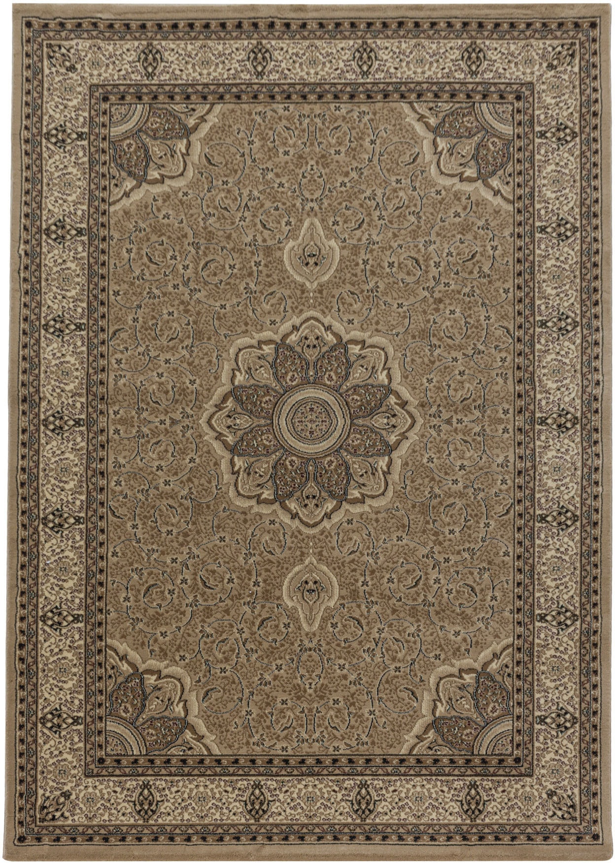 Ayyildiz Teppiche Teppich »KASHMIR 2601«, rechteckig, 10 mm Höhe, Orient Optik, pflegeleicht, robuster Kurzflor, Wohnzimmer