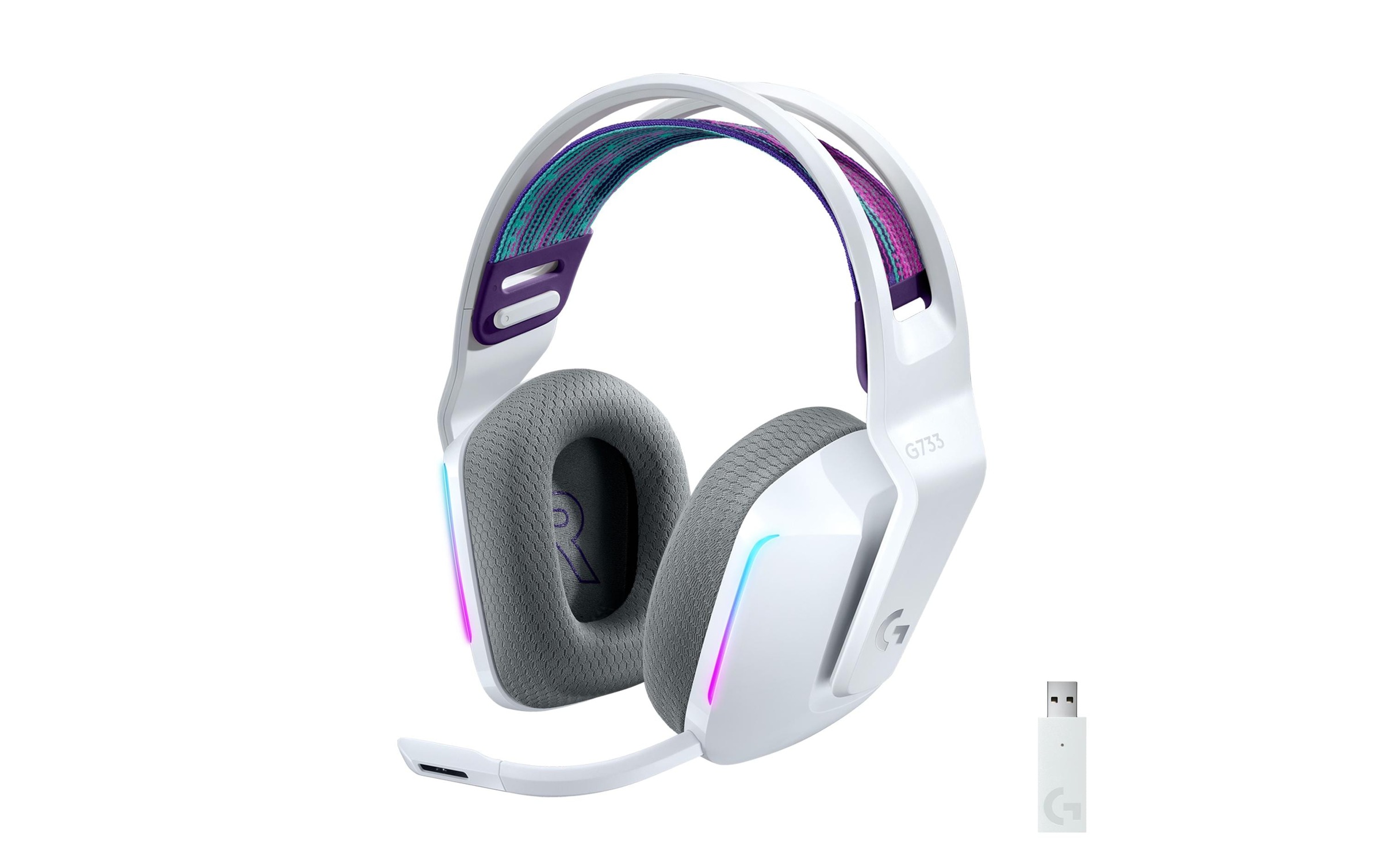 Image of Logitech Gaming-Headset "G733 Lightspeed Gaming white"