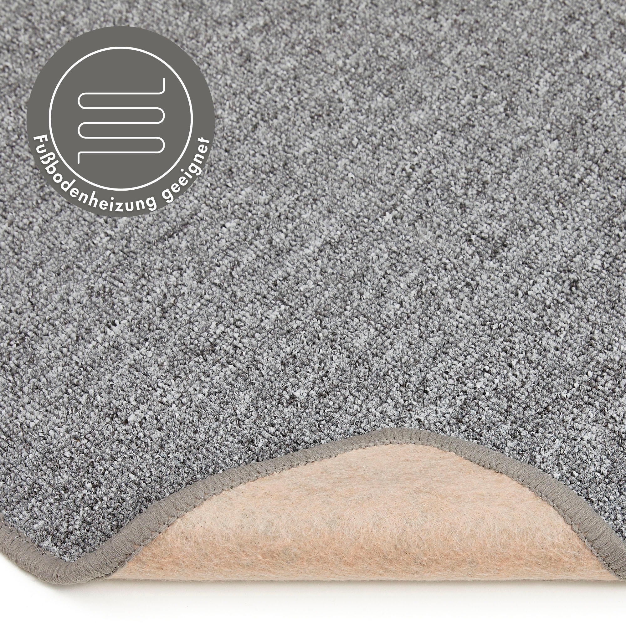 Andiamo Teppich »Luton, Made in Germany«, rechteckig, 5 mm Höhe, melierte Optik, auch als Läufer, Wohnzimmer & Schlafzimmer