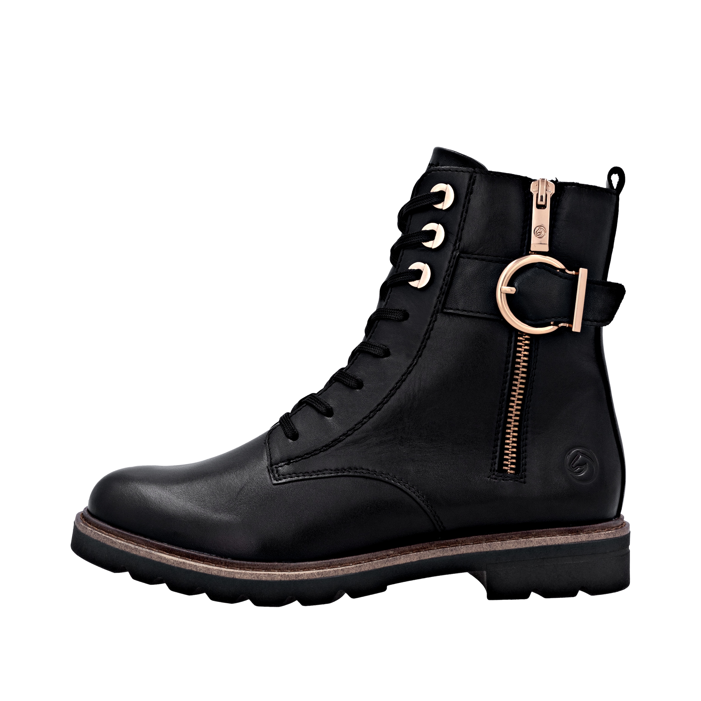 Remonte Bottes à lacets  Schnürboots, Casual-Stiefelette, Blockabsatz, mit grosser Zierschliesse