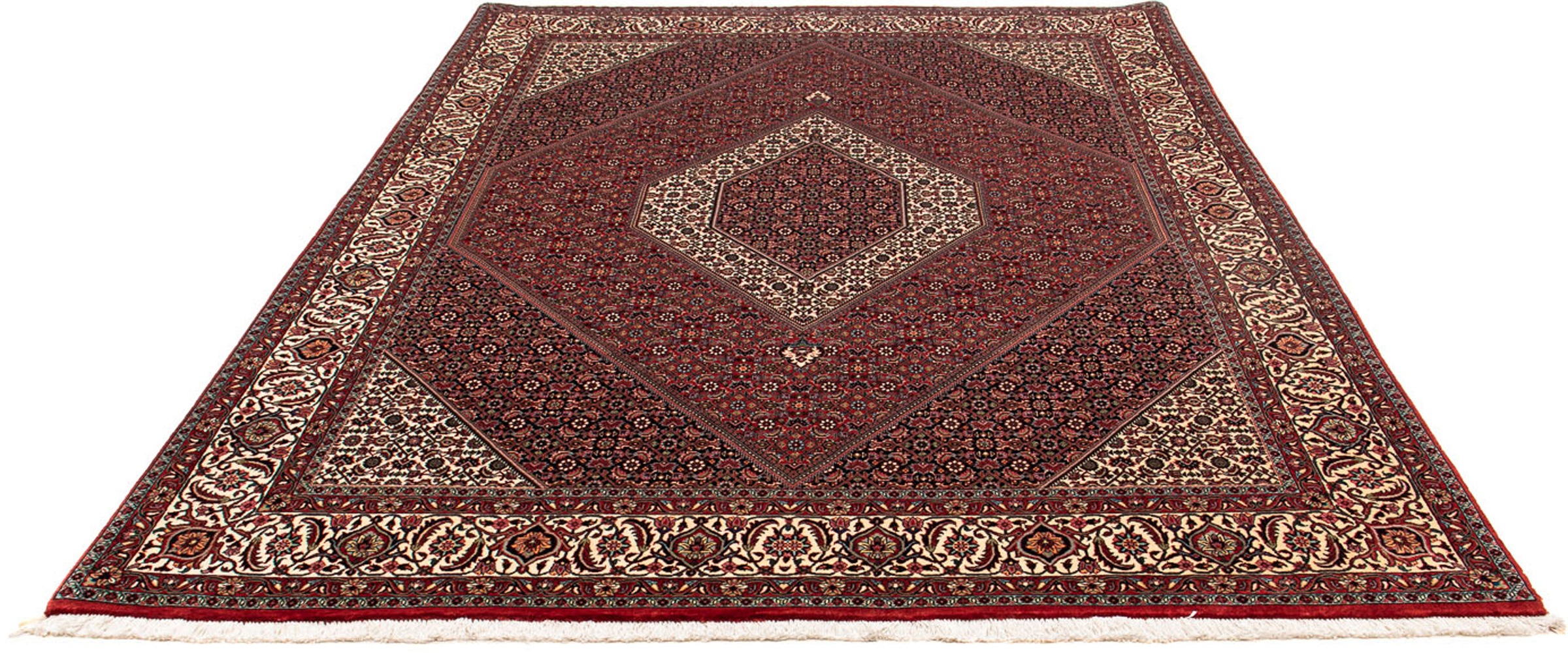 Image of morgenland Orientteppich »Perser - Bidjar - 263 x 203 cm - dunkelrot«, rechteckig, 15 mm Höhe, Wohnzimmer, Handgeknüpft, Einzelstück mit Zertifikat bei Ackermann Versand Schweiz