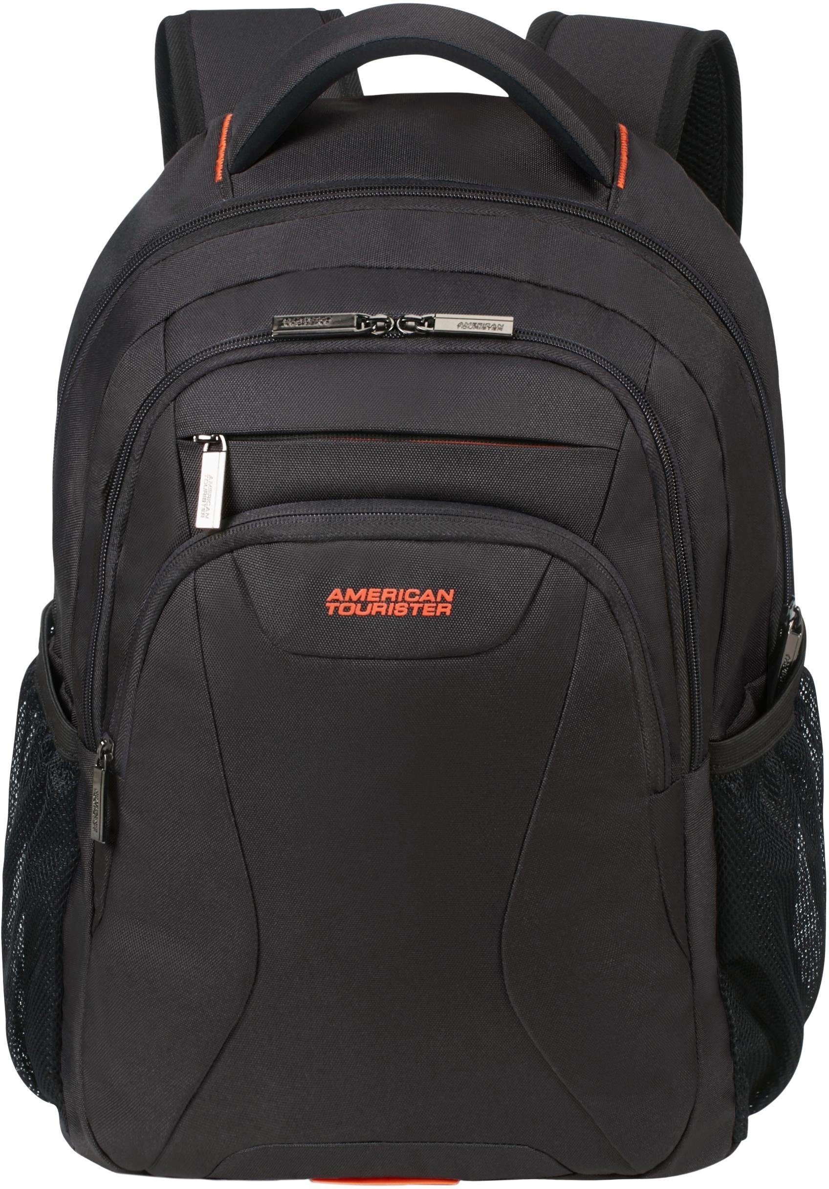 Laptoprucksack »AT WORK, black/orange«, Freizeitrucksack Arbeitsrucksack Laptoprucksack