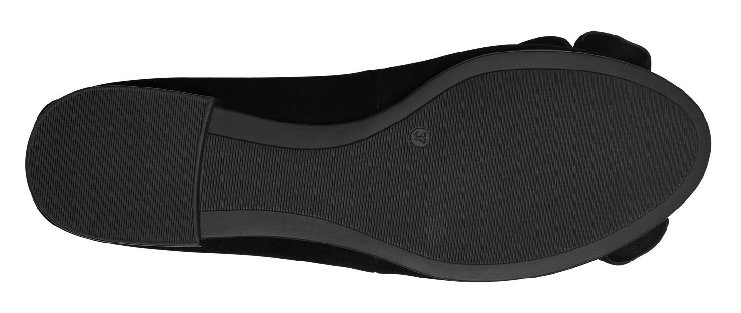 Tamaris Ballerina  , Blockabsatz, Businessschuh, Schlupfschuh hat eine schmale Form