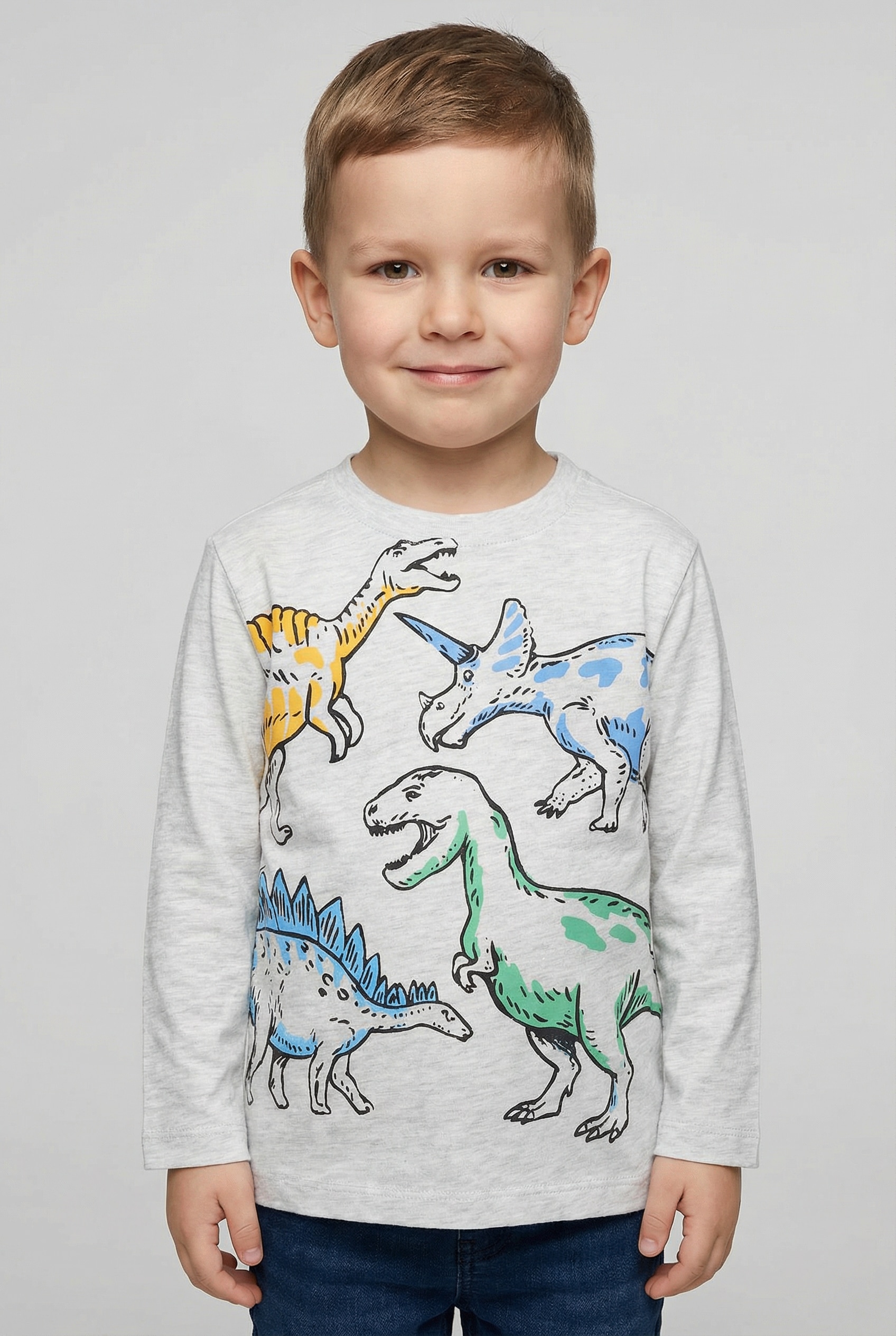 STACCATO T-shirt à manches longues 2er Pack, mit Dino-Prints, für Boys