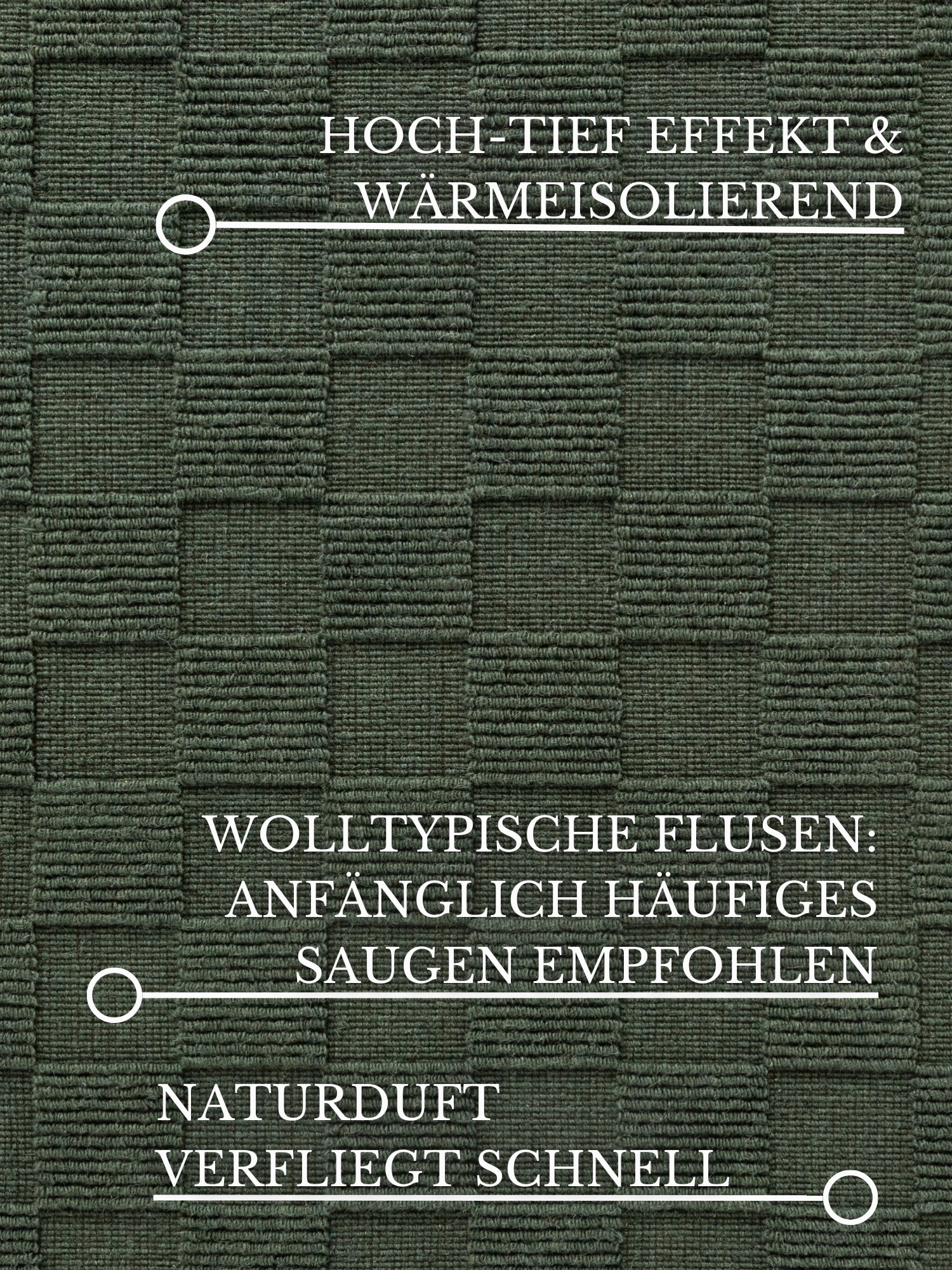 Villeroy & Boch Wollteppich »Scala« rechteckig 10 mm Höhe Handgewebt, Wolle, Kariert, Natur, 3D-Struktur, Karo, Wohnzimmer