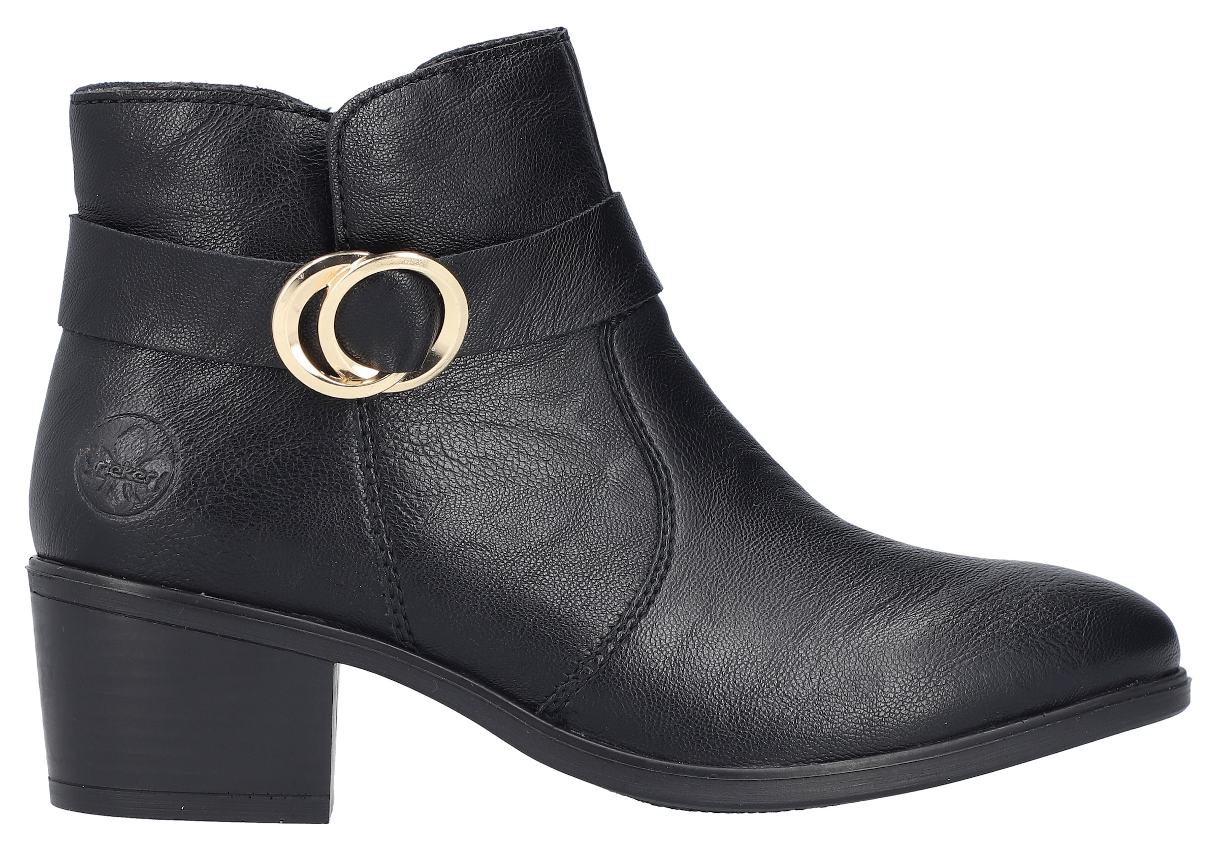 Rieker Stiefelette, Ankleboots, Blockabsatz, mit Innenreissverschluss