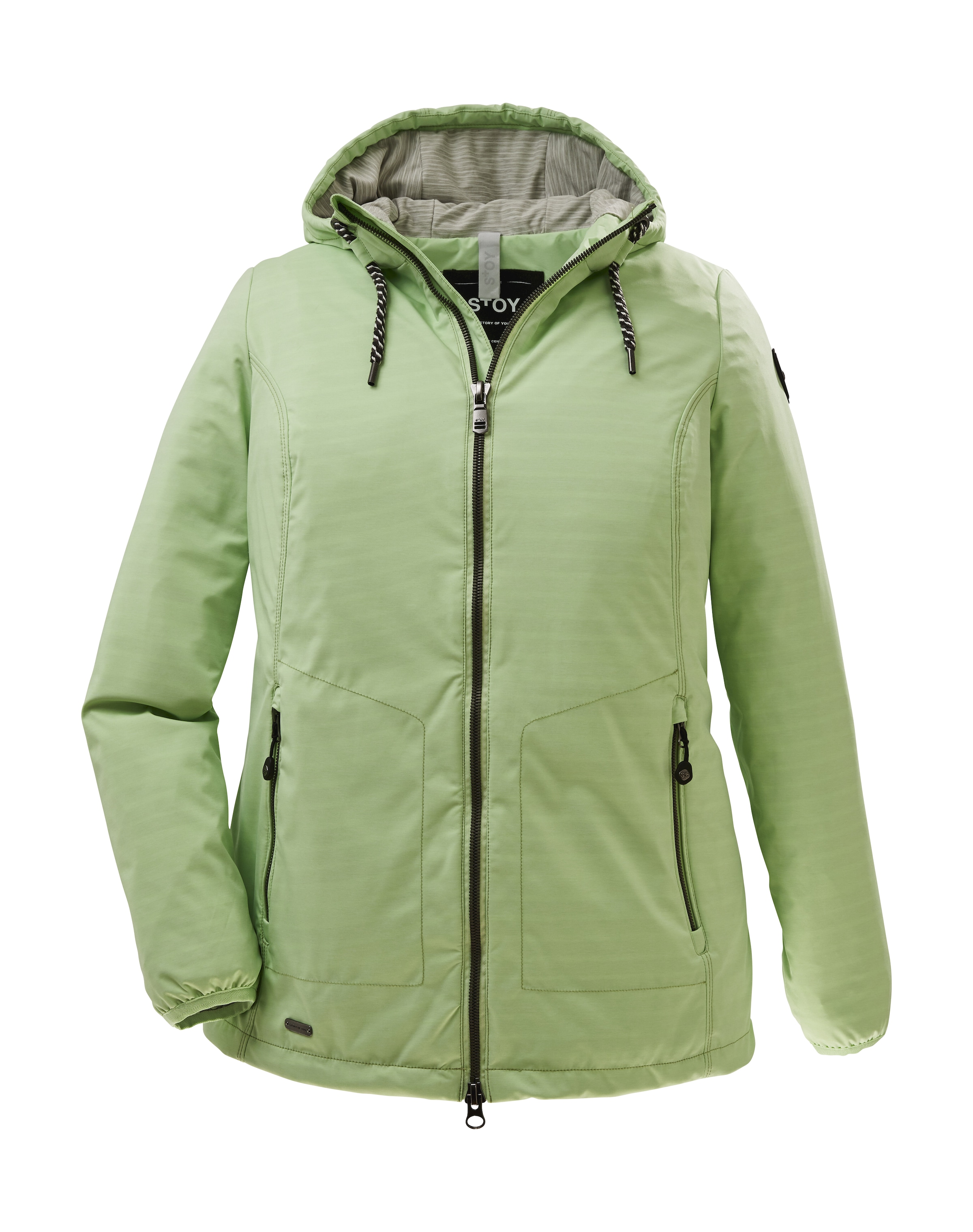 STOY Softshelljacke »STS 5 WMN SFTSHLL JCKT«, Softshelljacke: Plus-Size, wasserabweisend, atmungsaktiv