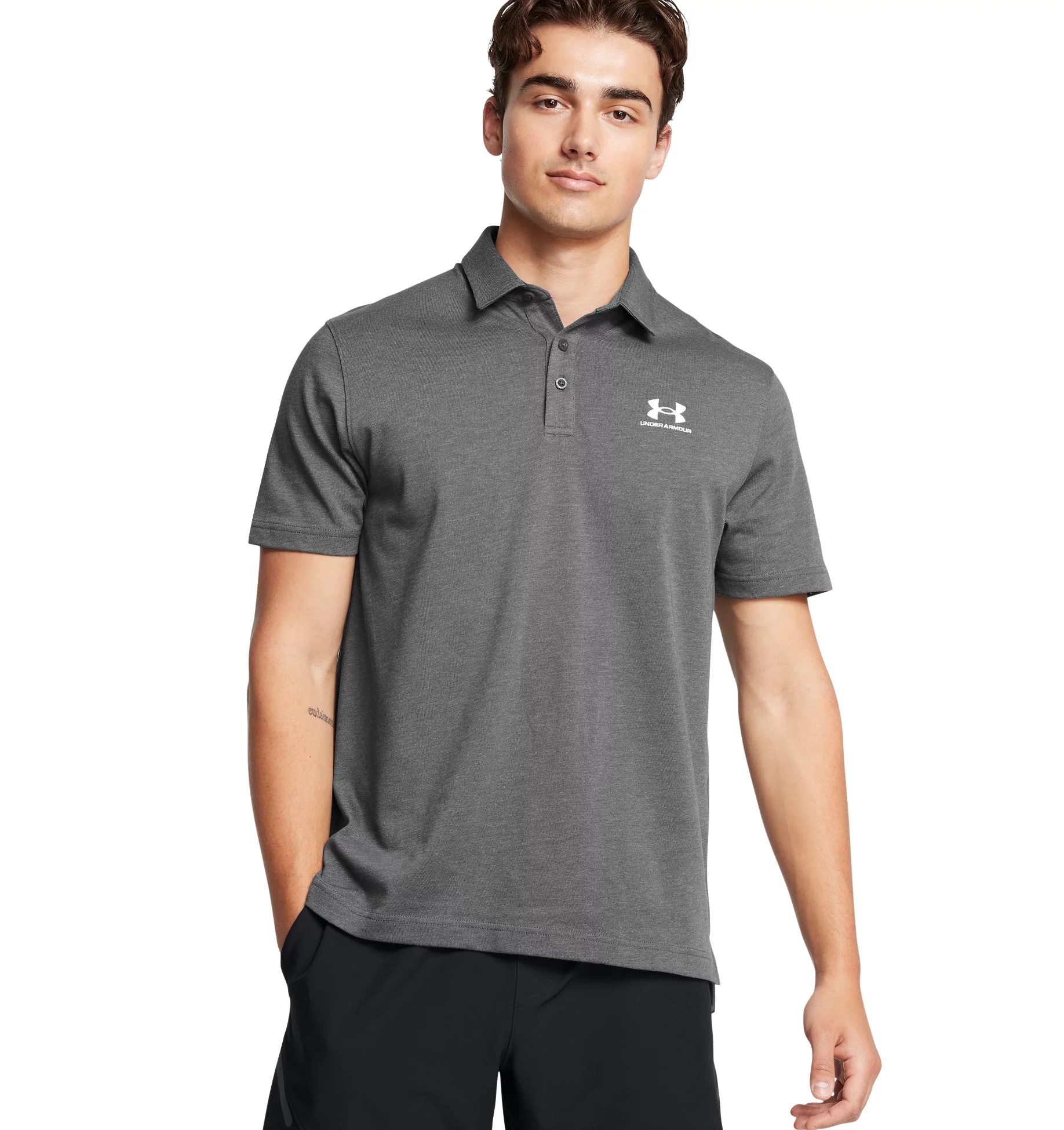 Under Armour® Poloshirt »UA ICON POLO« mit flachem Kragen, unifarben, aus Baumwollmischung