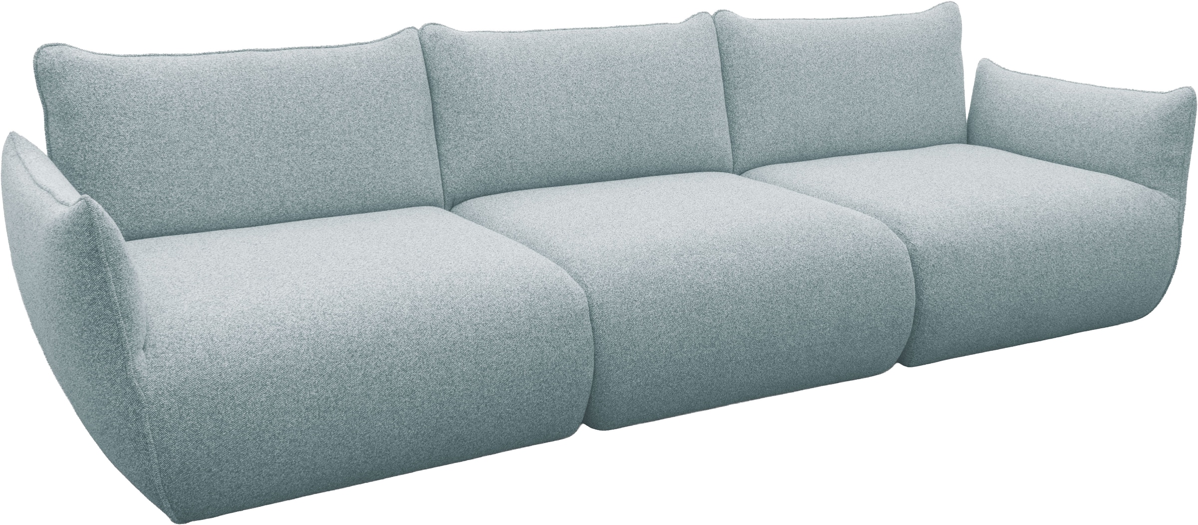DOMO collection Big-Sofa »800022 in 2 Breiten, Taschenfederkern für hohen Sitzkomfort«, Breite 276cm. Pflegeleichter Strukturstoff aus 100% Polyester